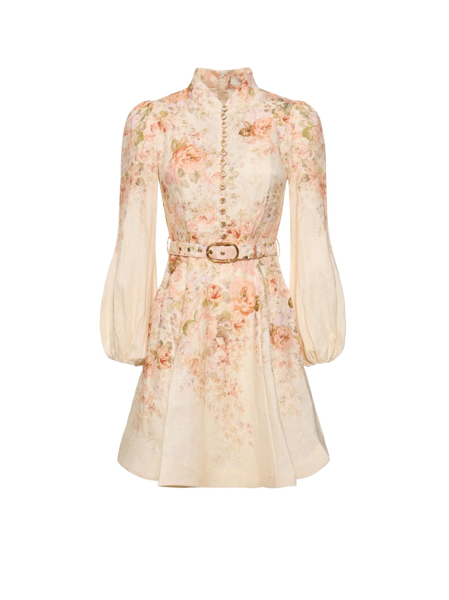 Shop Zimmermann Dress In Beige