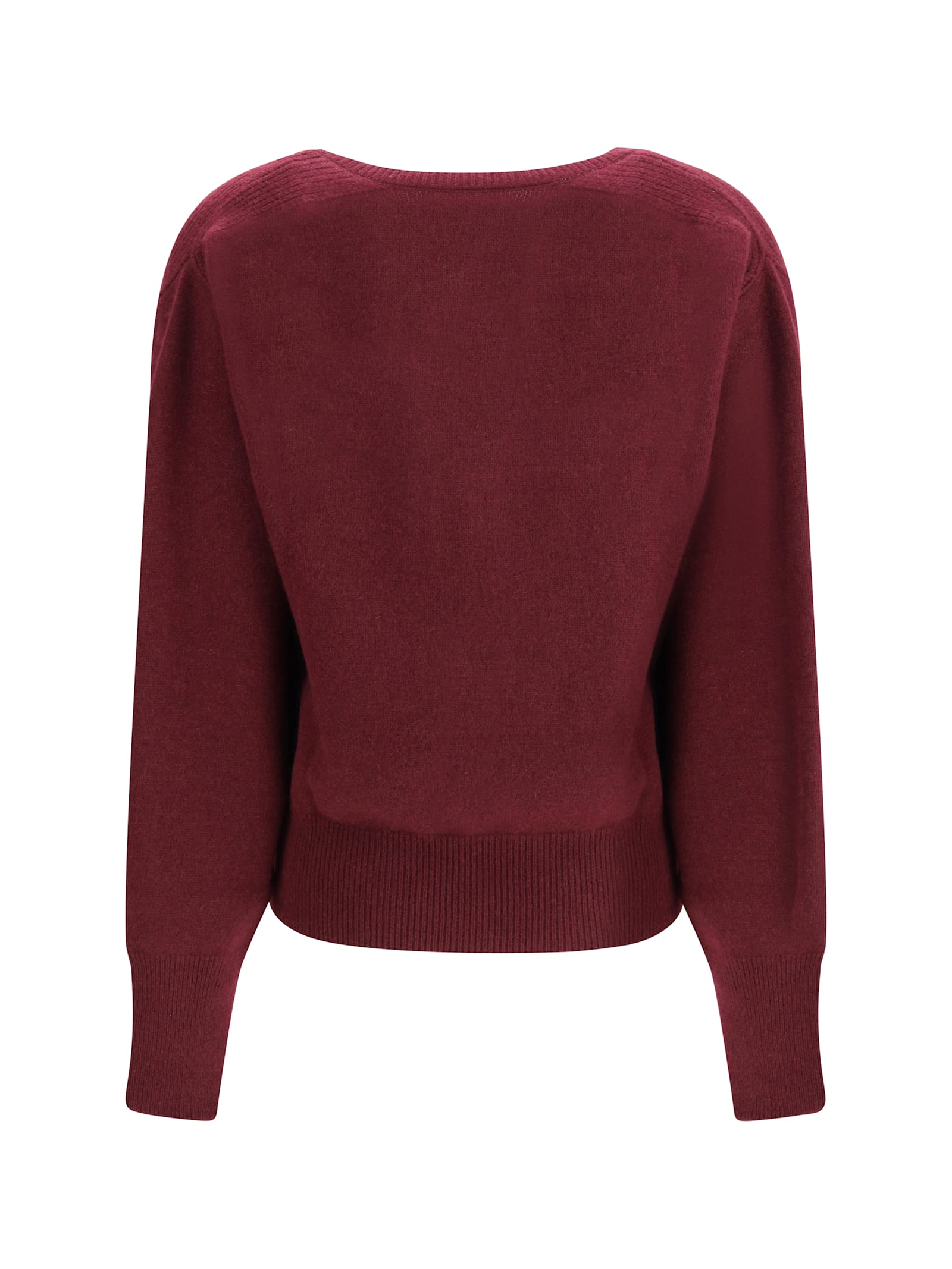Sa Su Phi Lavinia V Neck Cashmere Sweater In Red
