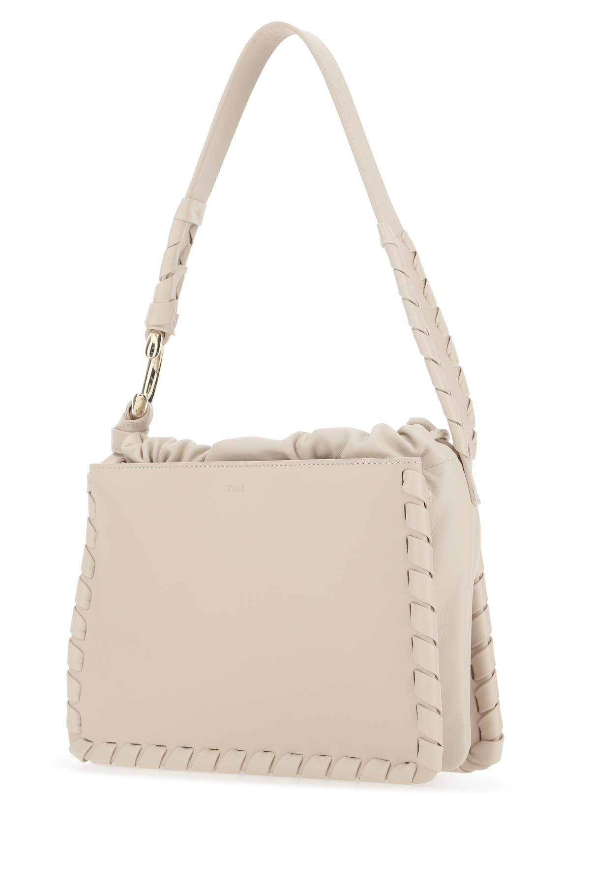 Chloé Leather Shoulder Bag With Front And Back Pockets In 6h3