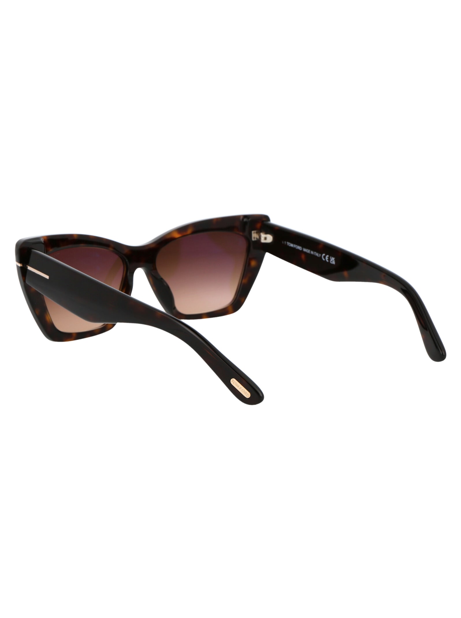 Shop Tom Ford Wyatt Sunglasses In 52f Avana Scura / Marrone Grad