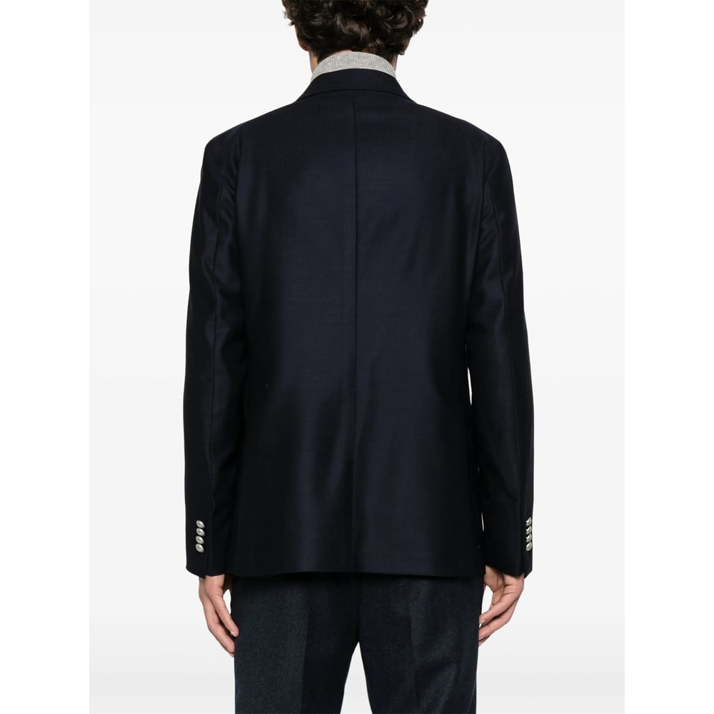 Tagliatore Long-sleeved Suit Jacket In Blue