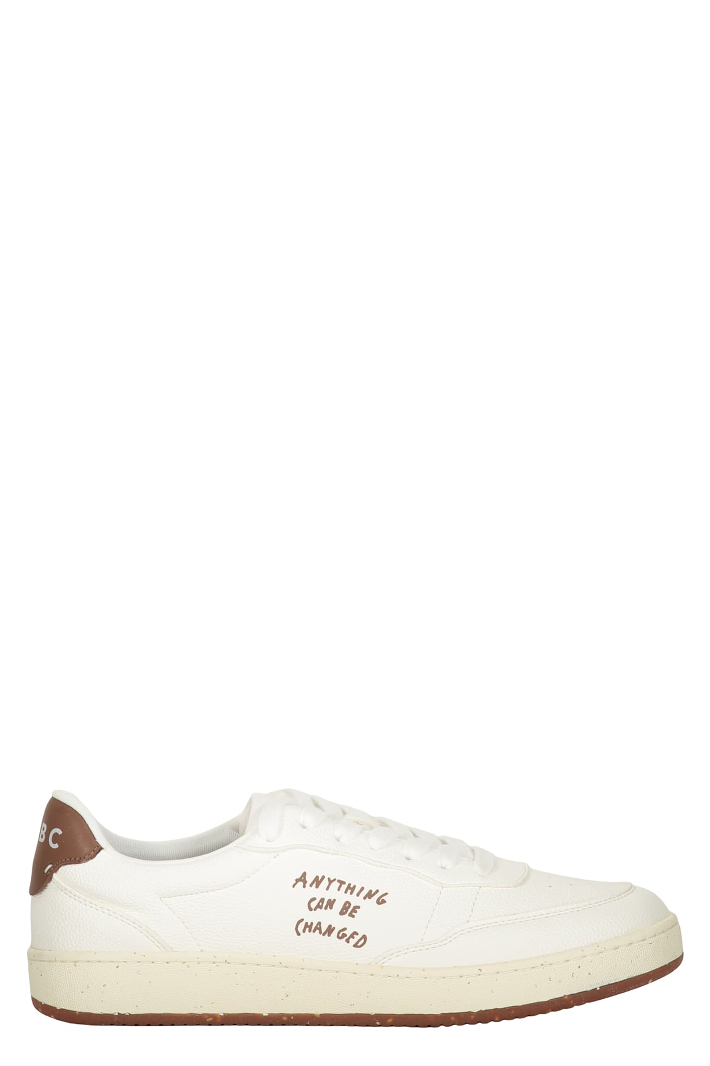 Acbc White Minimalist Sneakers With Details In Multi