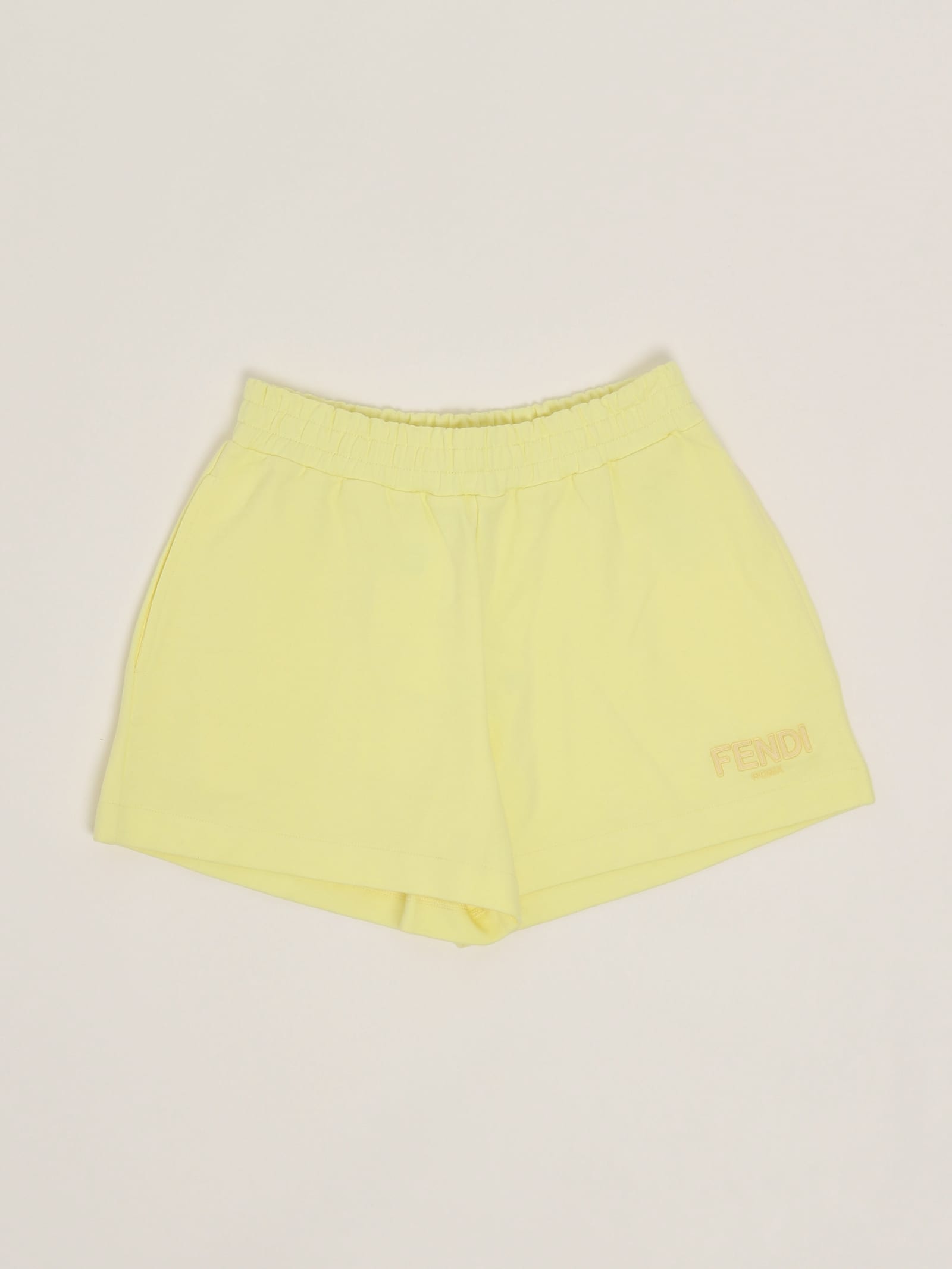 Fendi Sweatshorts Shorts In Giallo Chiaro