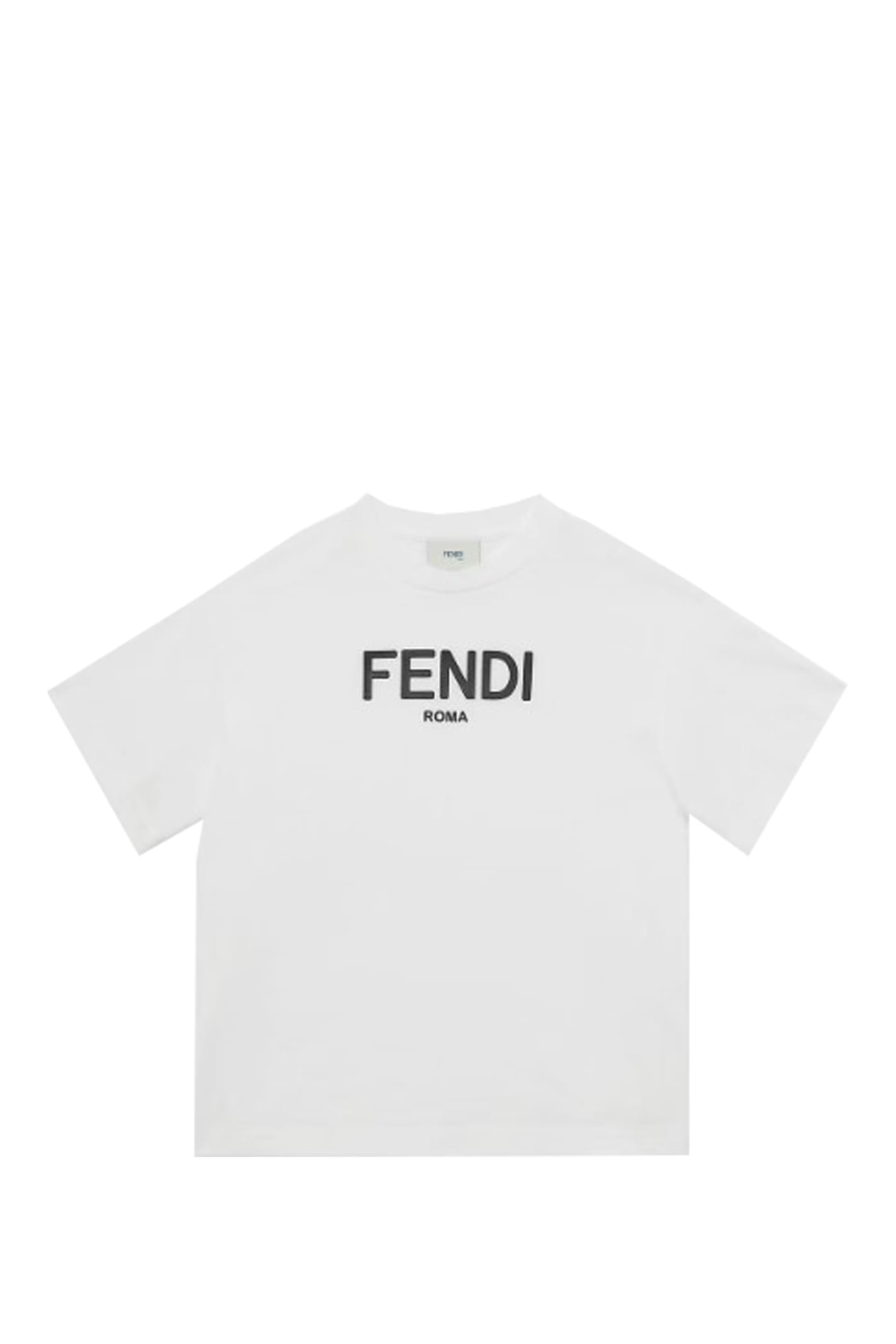 Fendi Kids' Junior T-shirt In Bainco