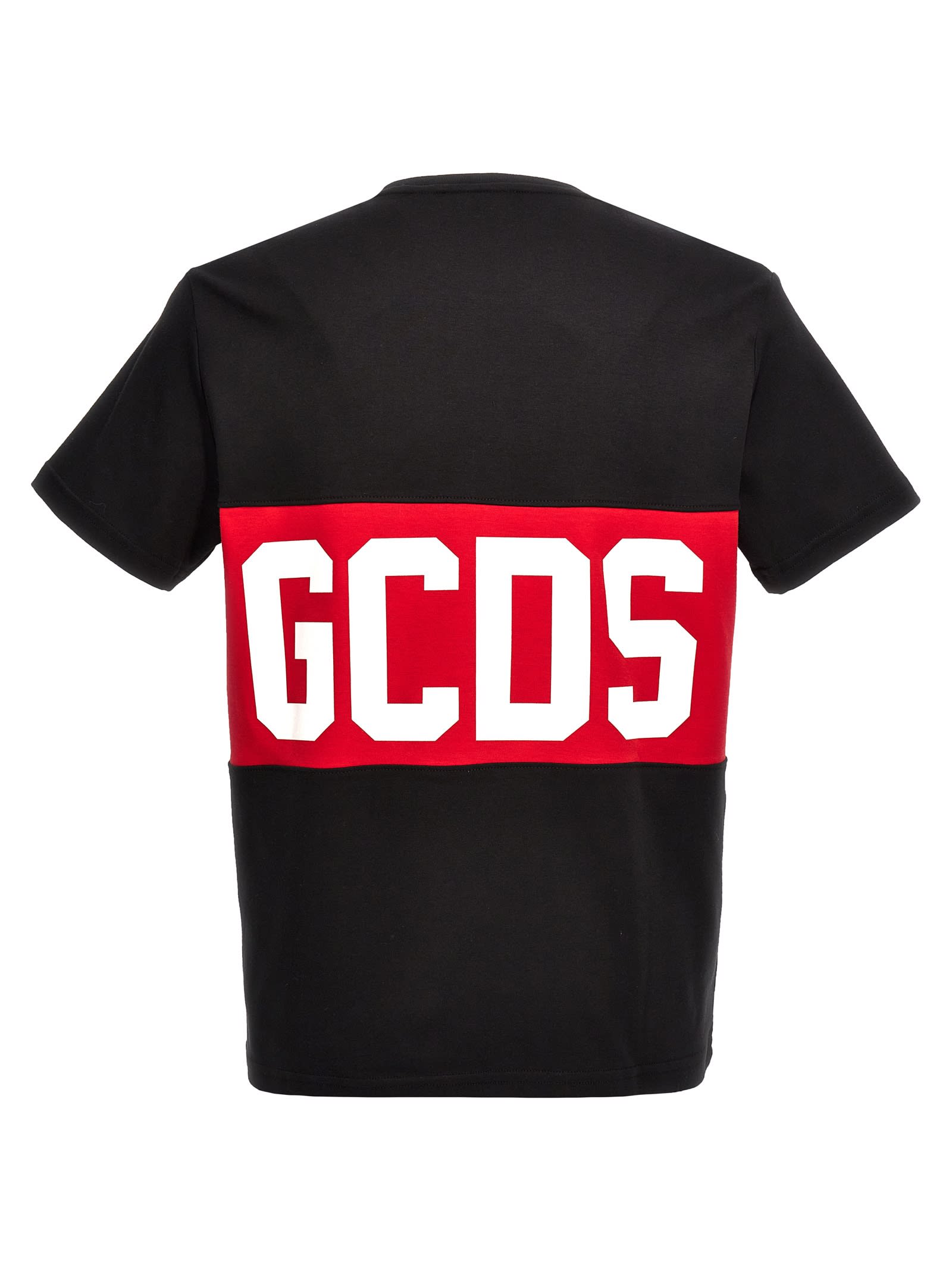 Shop Gcds Logo Band T-shirt In Nero