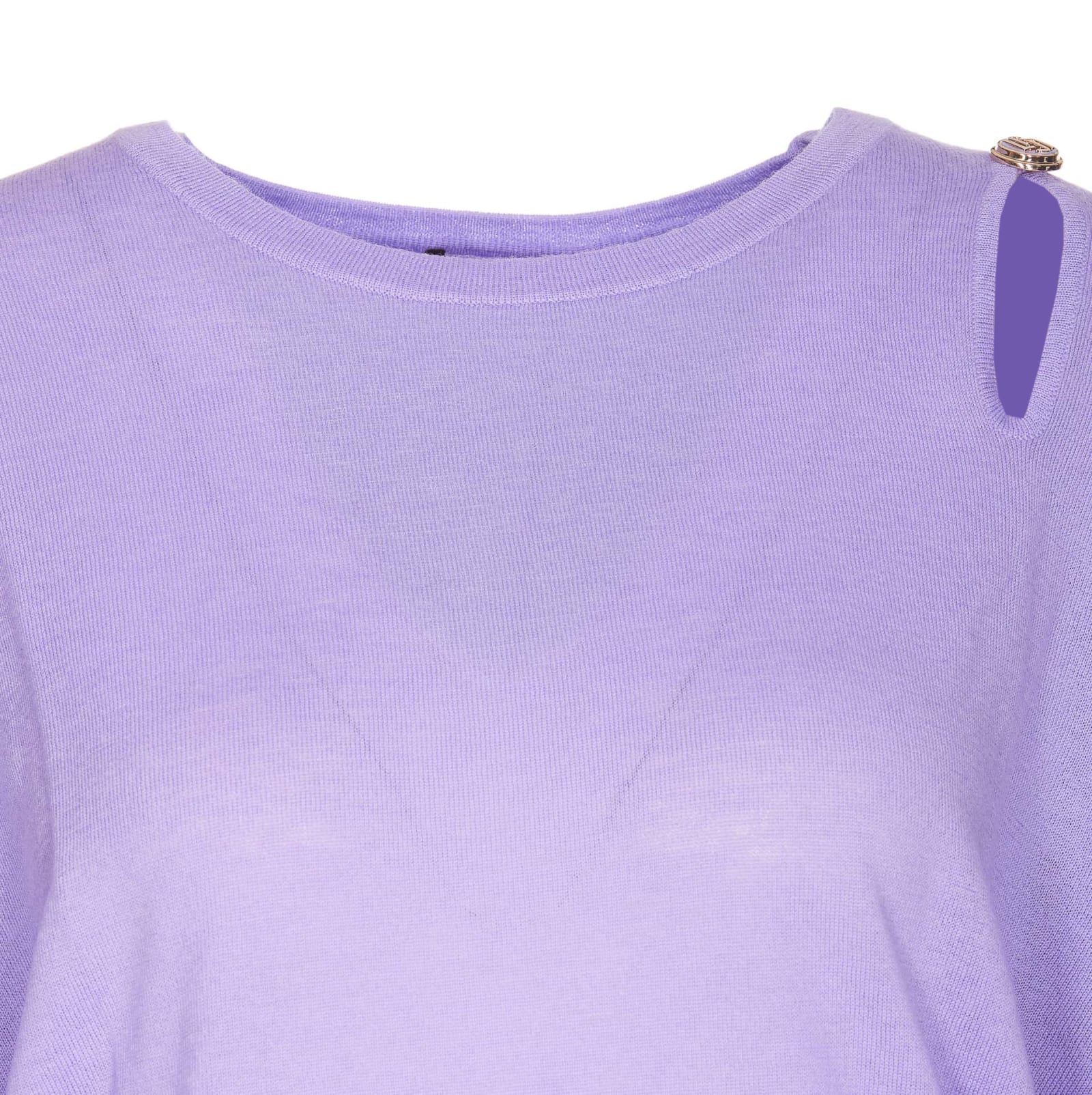 Shop Liu •jo Sweater In Purple