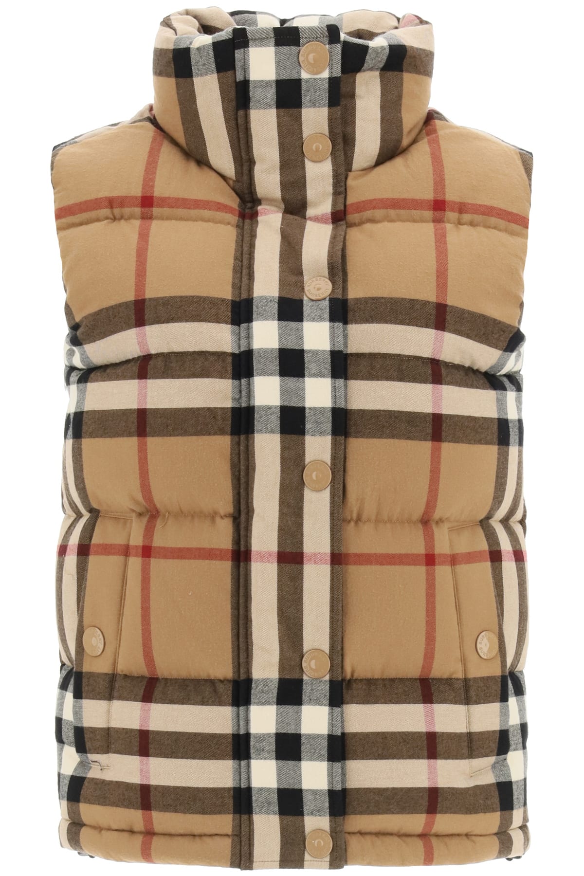 Burberry Theford Check Down Vest