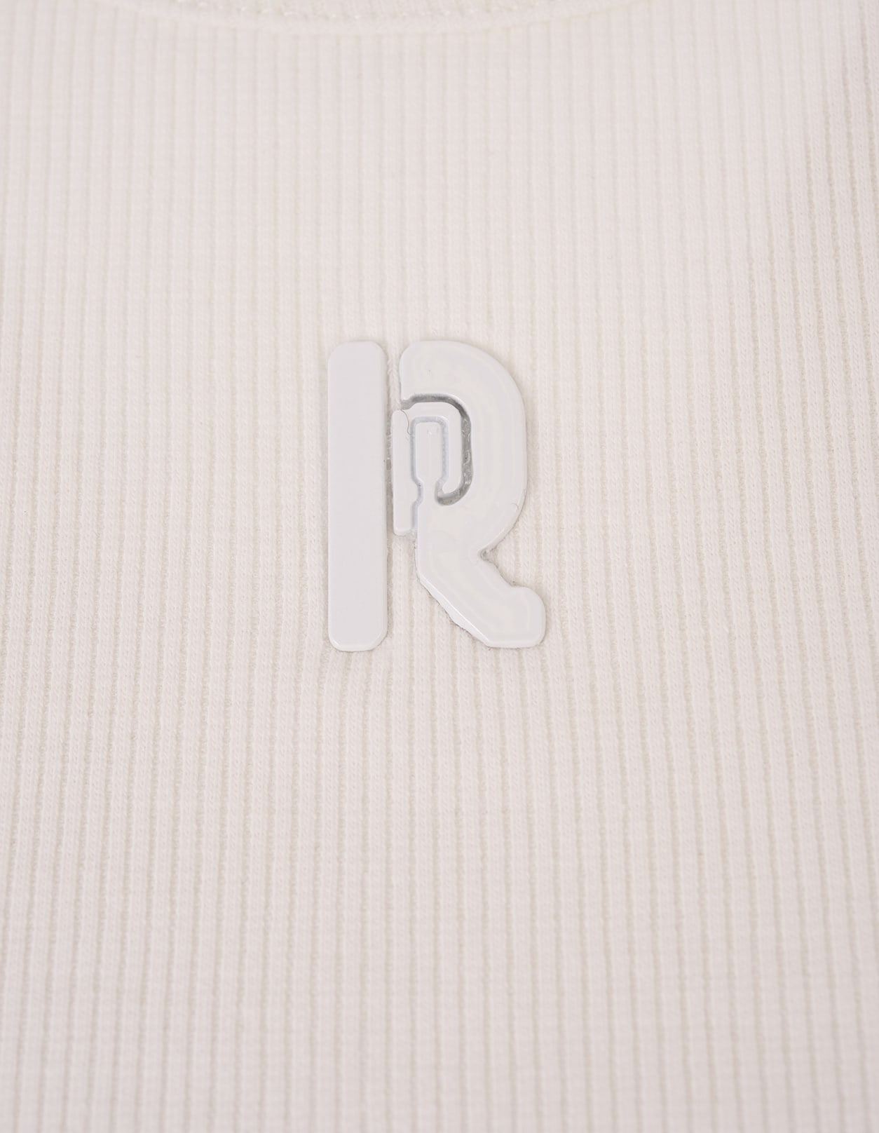 Shop Rabanne White Tank Top With Monogram Detail