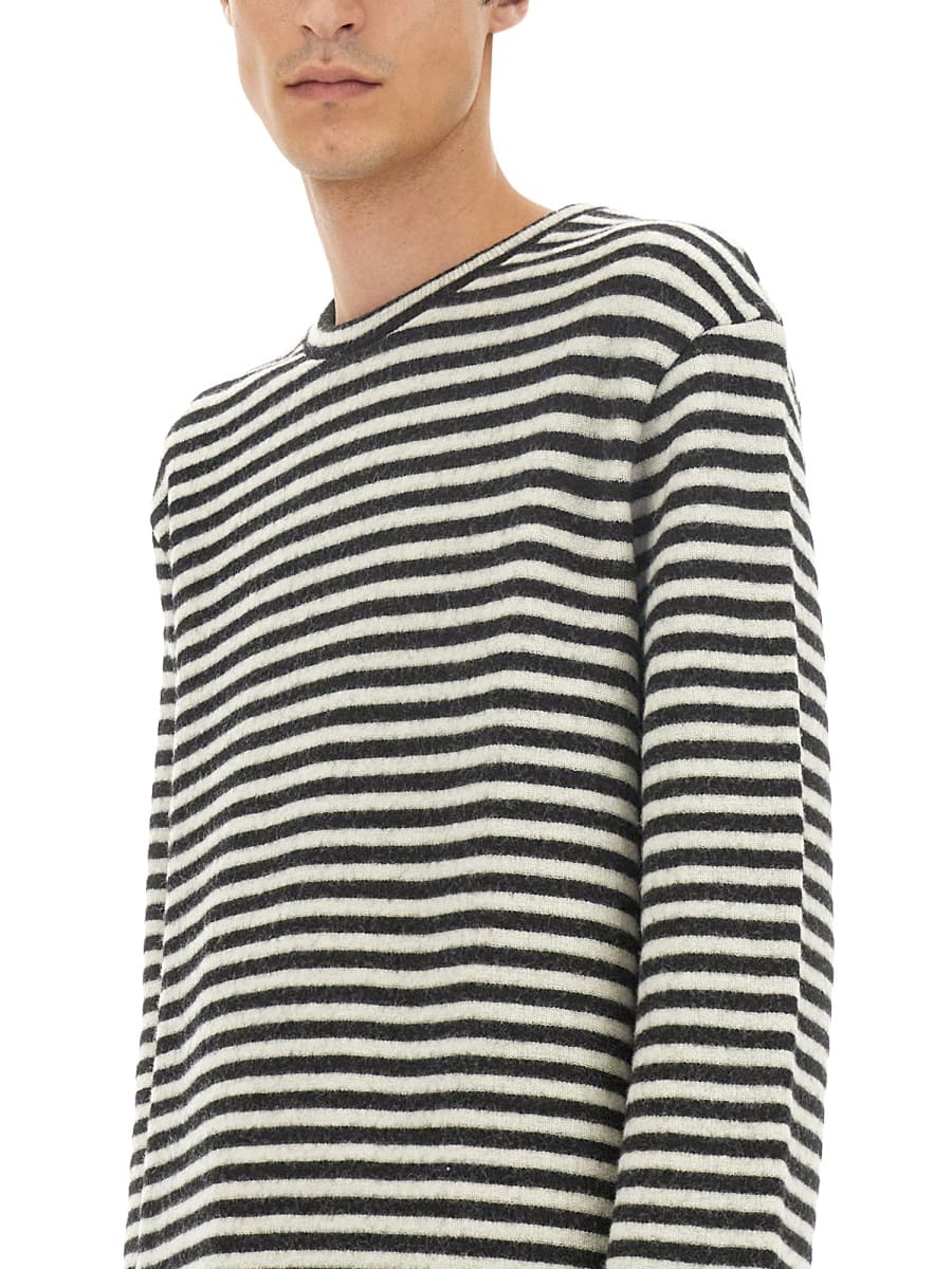 Shop Jil Sander Striped Shirt In Multicolour