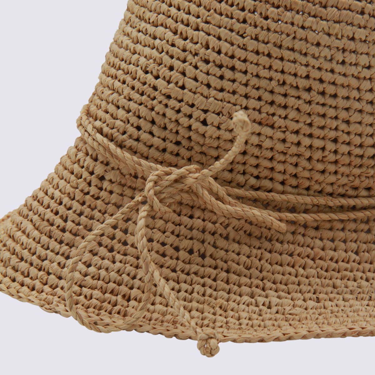 Helen Kaminski Wide Brim Woven Texture Casual Hat In Brown