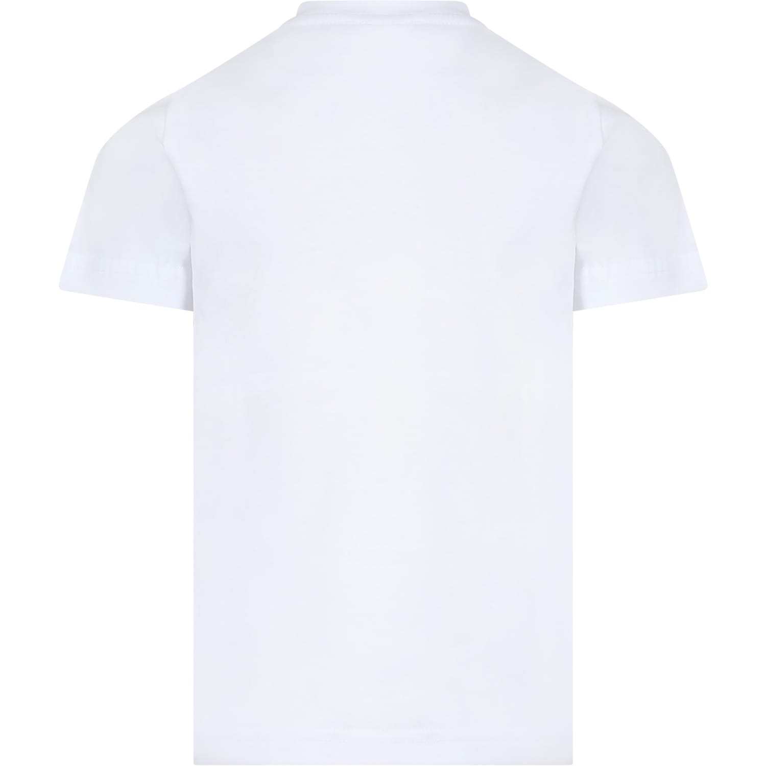 Shop Dsquared2 White T-shirt For Boy With Logo
