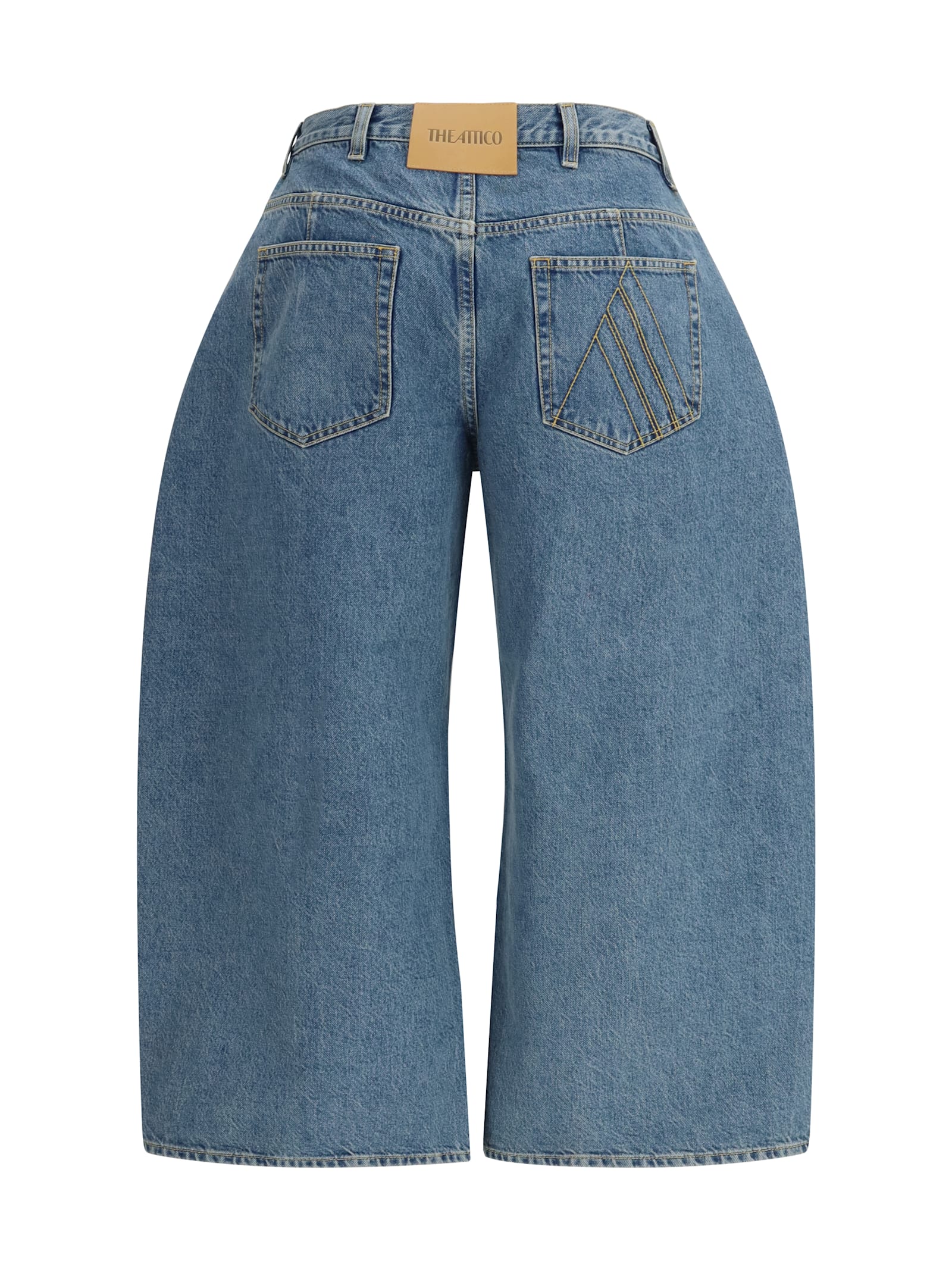 Attico Blue Cotton Jeans Denim In Blue