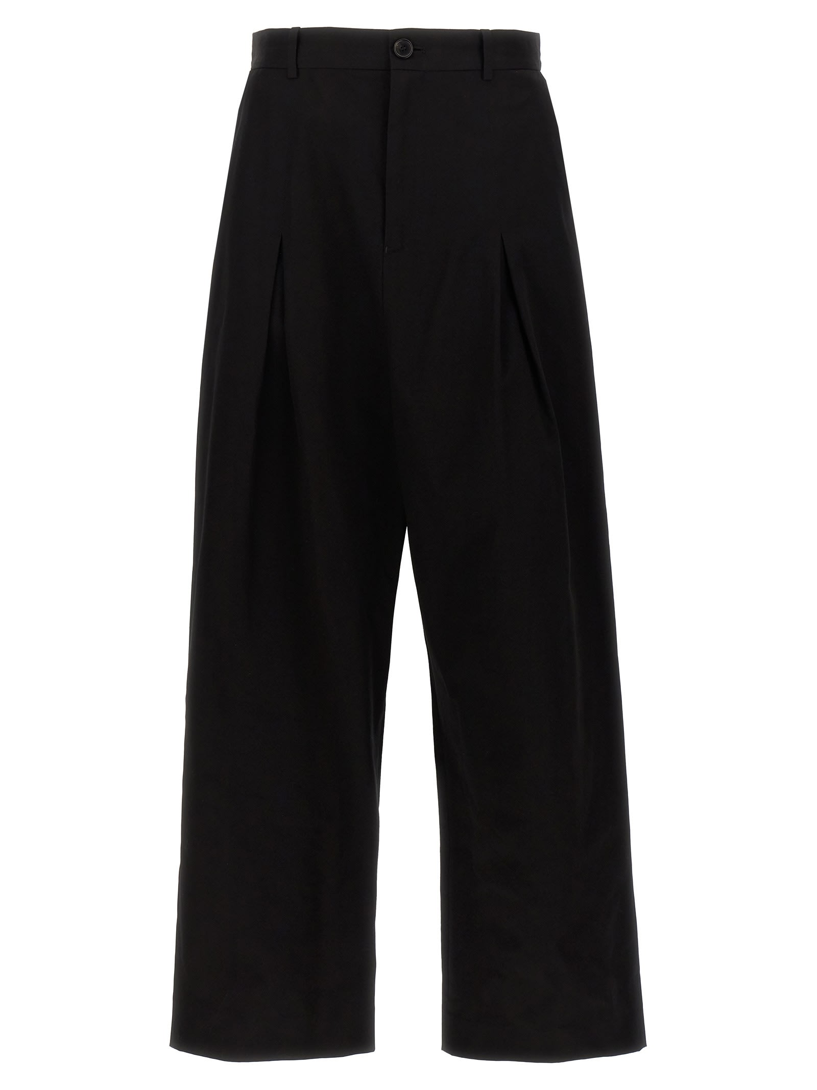 Shop Loewe Low Crotch Pants In Black