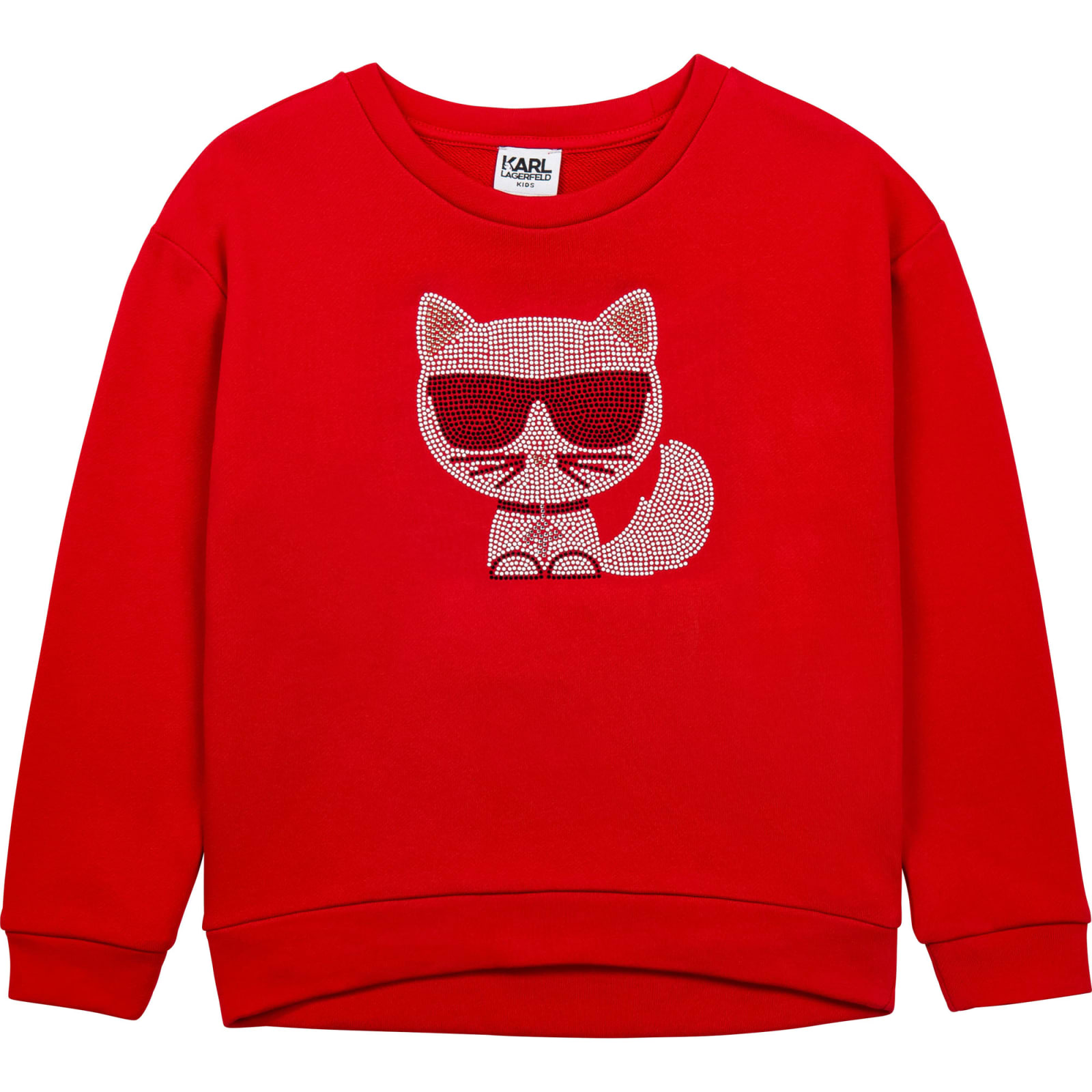Karl Lagerfeld Kids K / Choupette Studded Sweatshirt