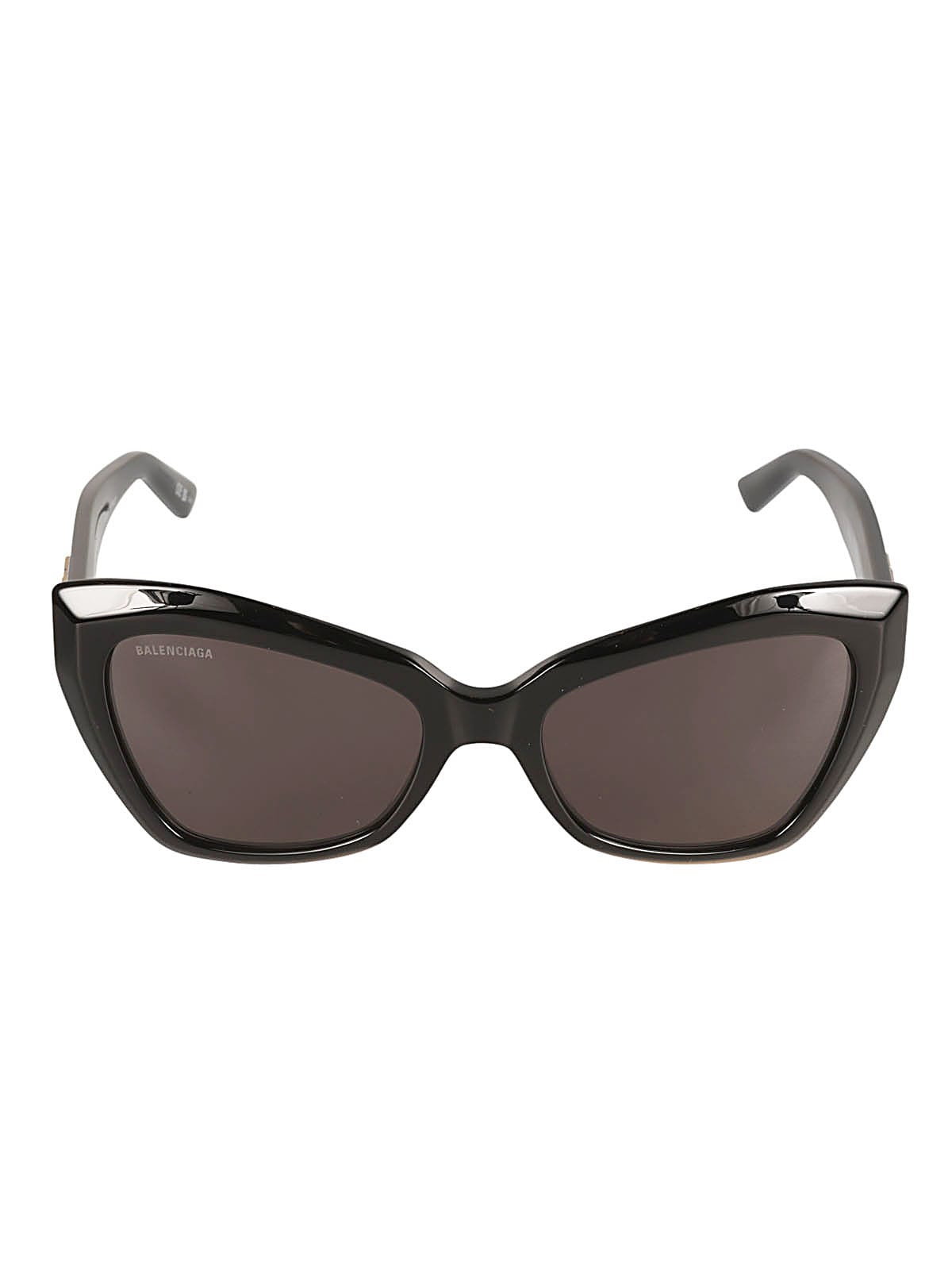 Balenciaga Butterfly Frame Bb Plaque Sunglasses In Black/grey
