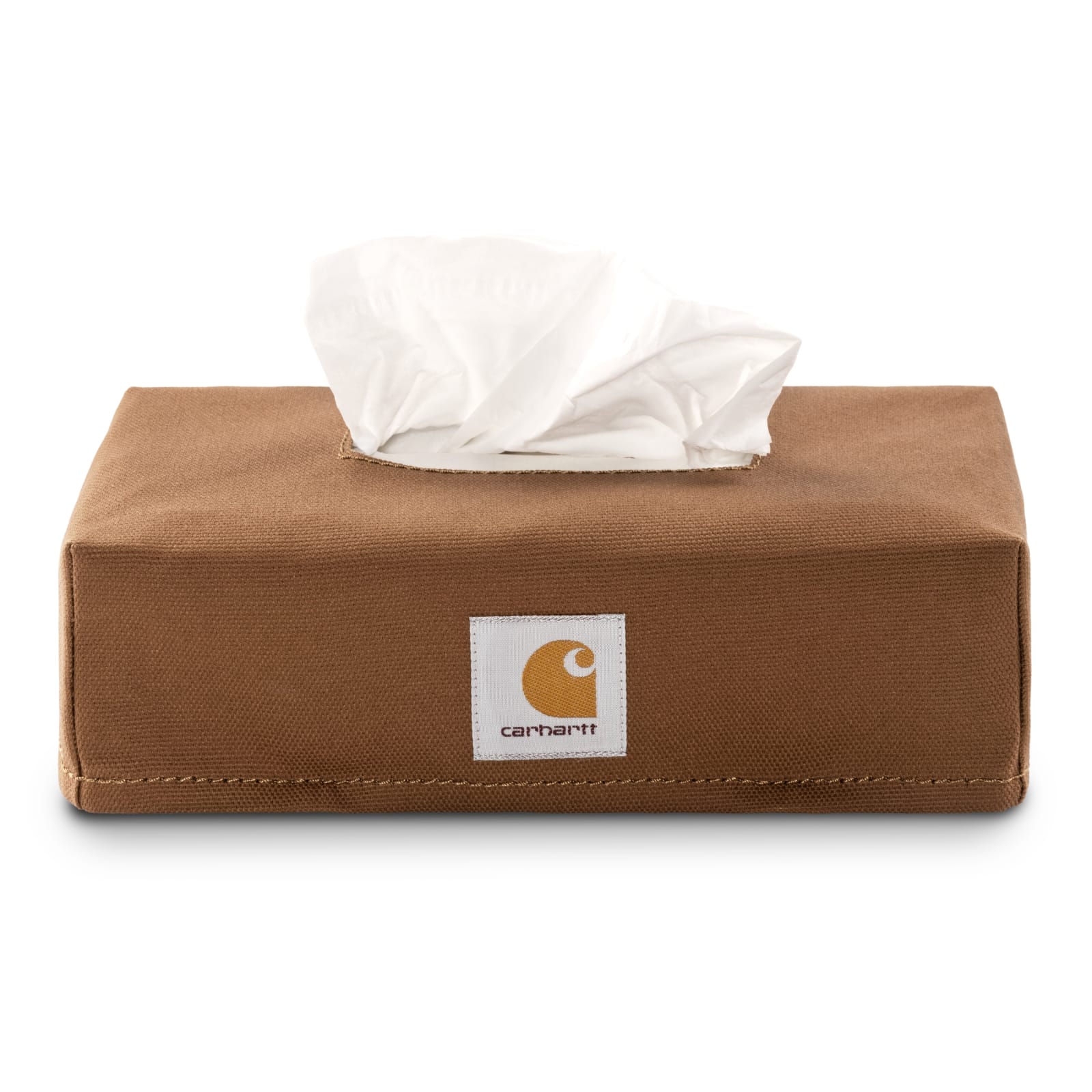 Shop Carhartt Tissue Box Cover In Hzxx Hamilton Brown