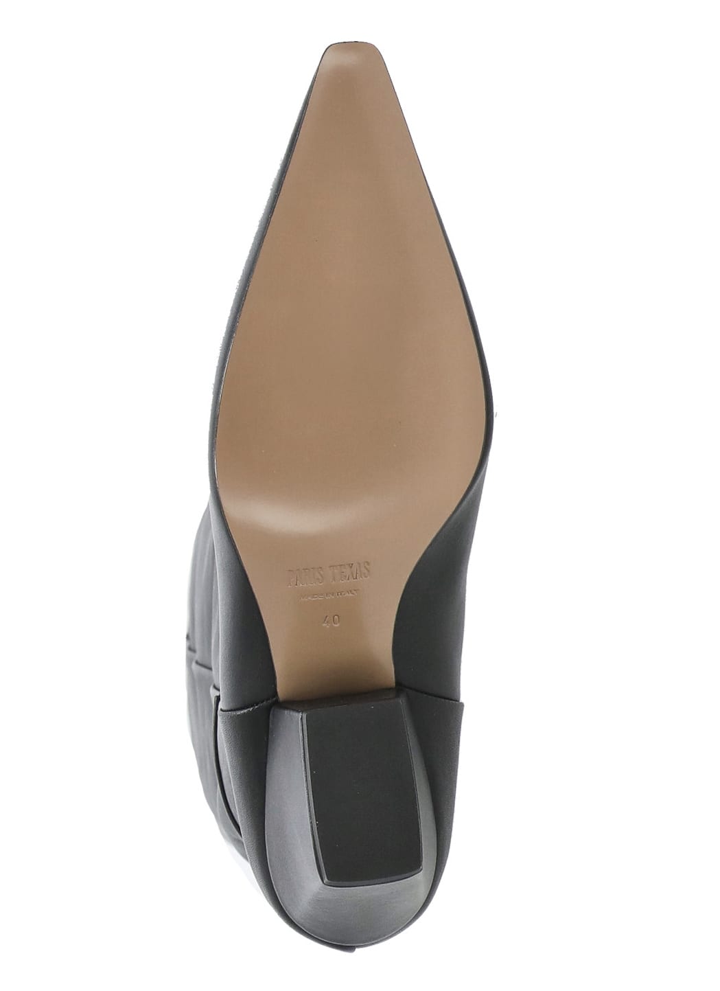 Paris Texas Jane Knee-high Leather Texan Heel Boots In Nude