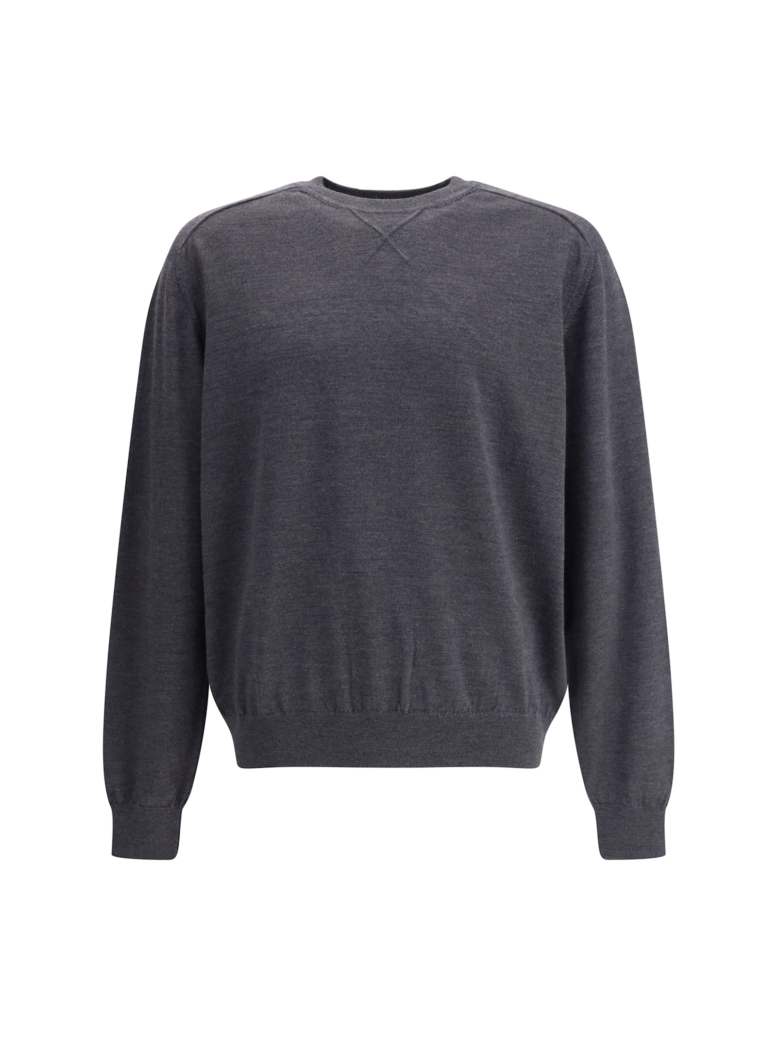 Jacquemus Men Crew-neck Sweater In Merino Wool In Blue