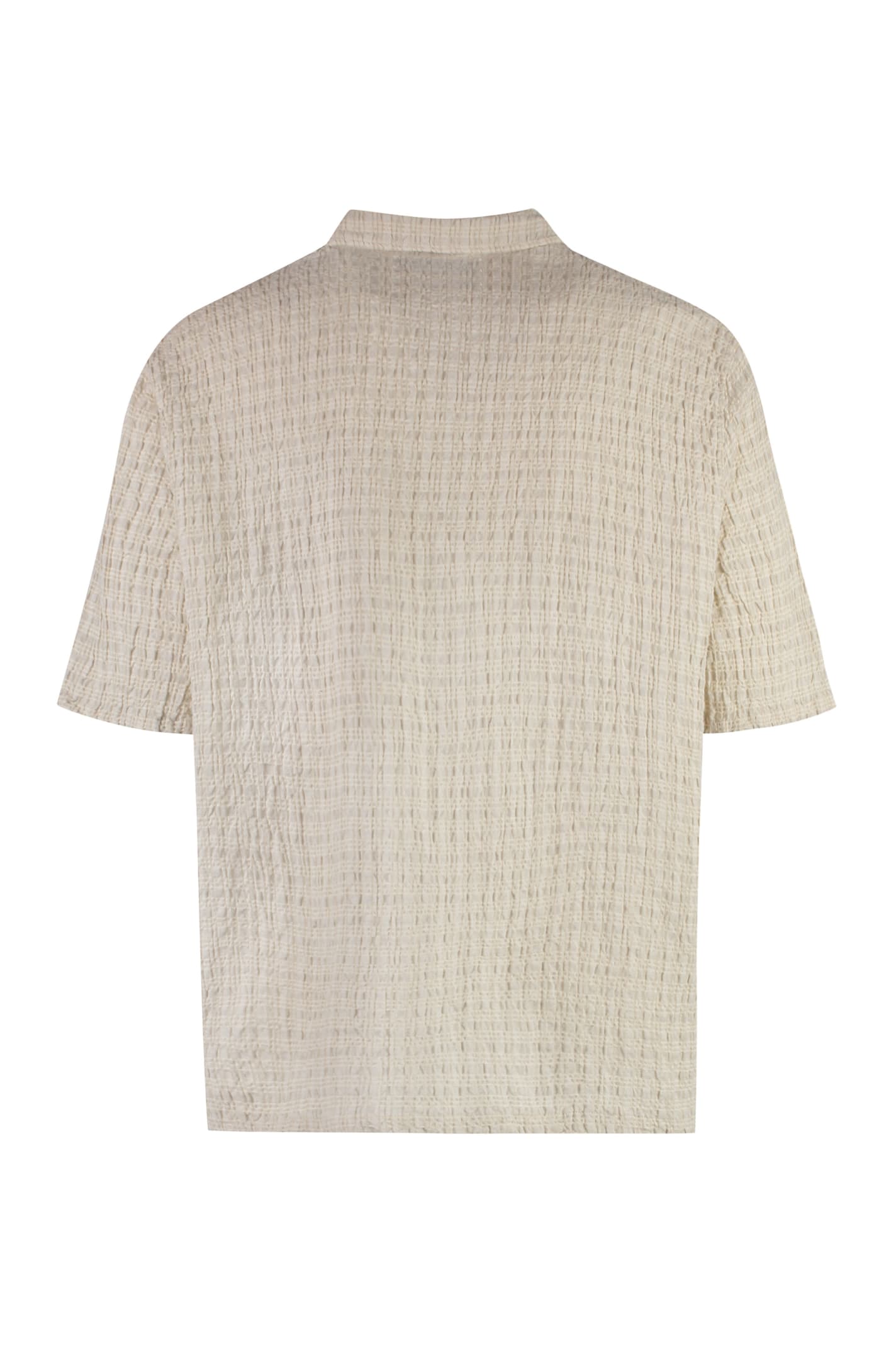 Shop Our Legacy Box Linen-cotton Blend Shirt In Beige