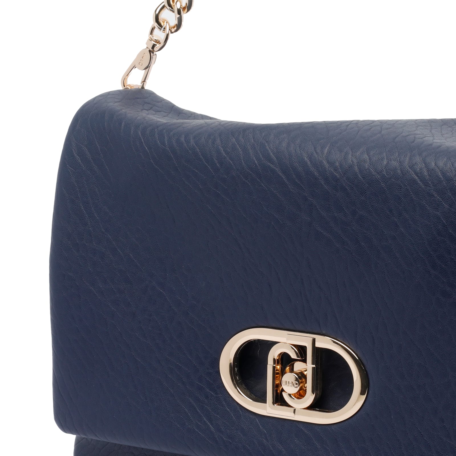 Liu •jo Crossbody Bag With Adjustable Strap And Textured Finish In Blue
