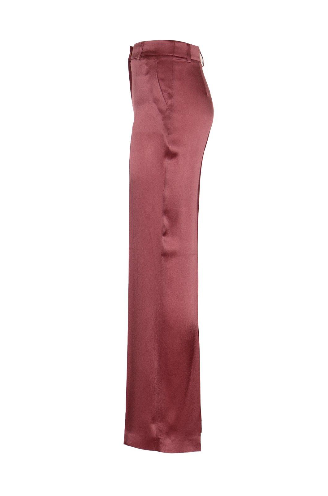 Shop Alberta Ferretti Straight Leg Trousers In Pink