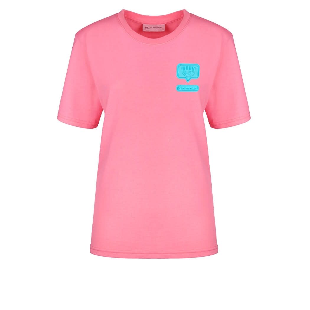Chiara Ferragni Eyelike Pink Oversize T-shirt