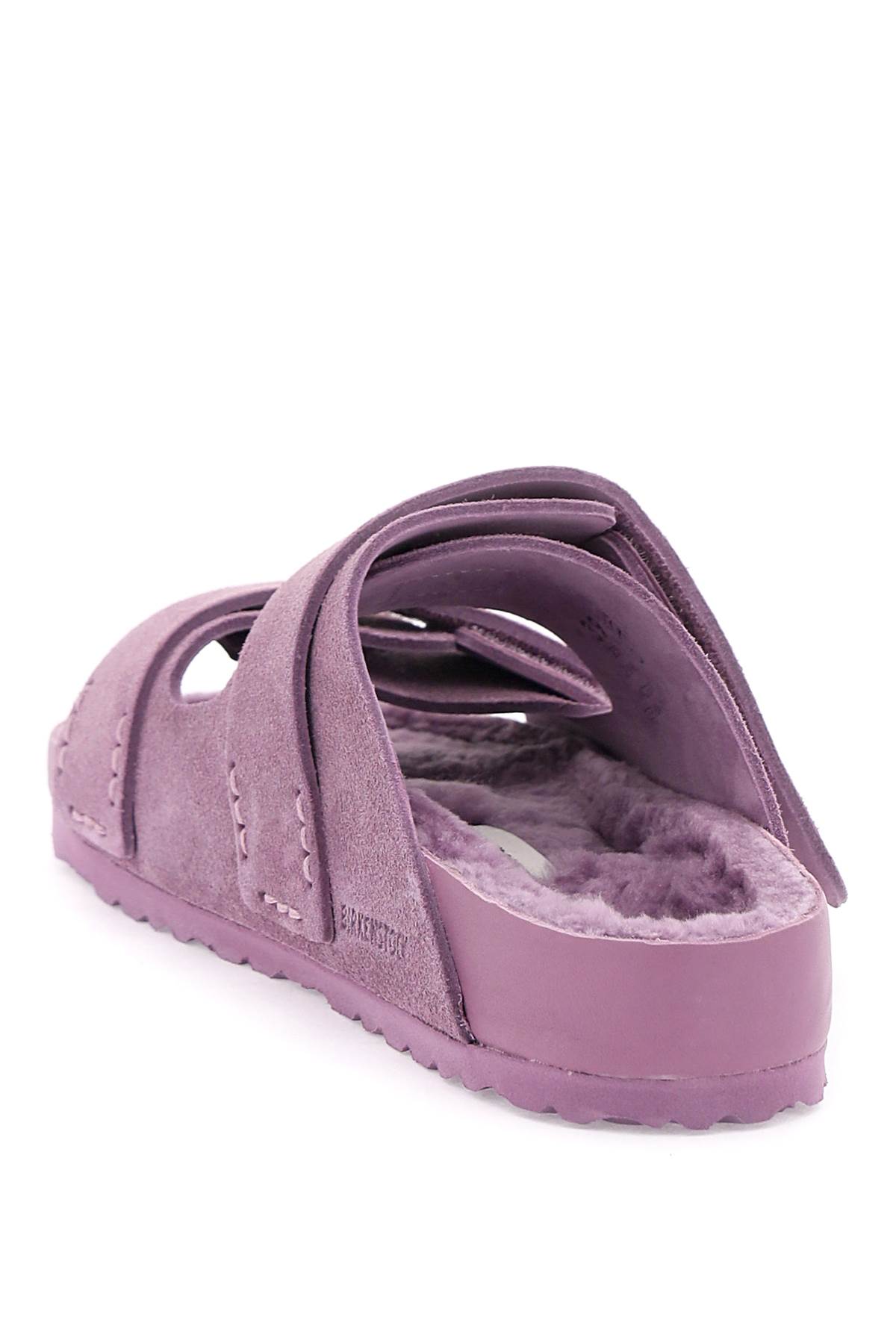 Shop Birkenstock Uji Slides In Mauve (purple)