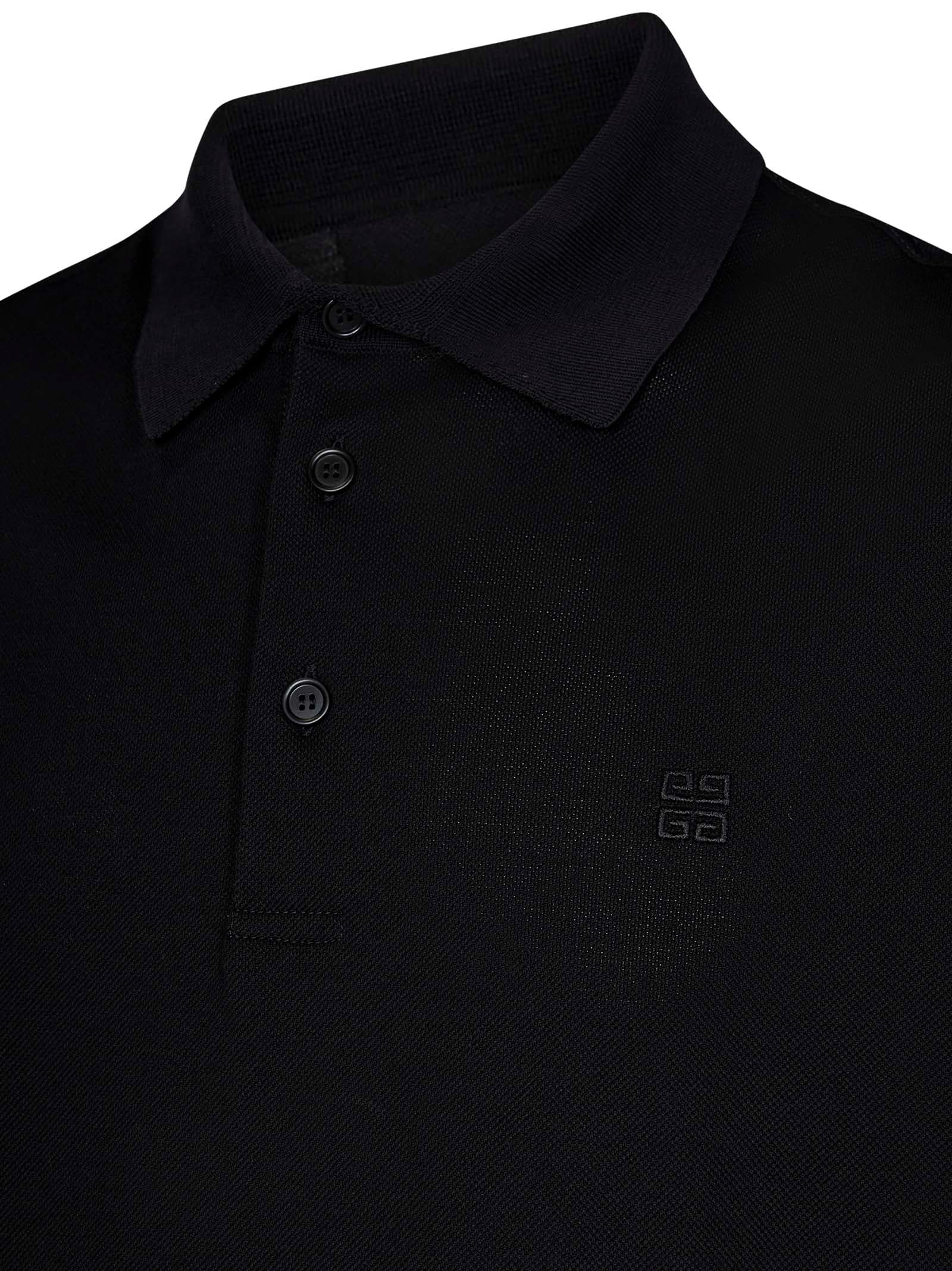 Shop Givenchy Polo Shirt In Black