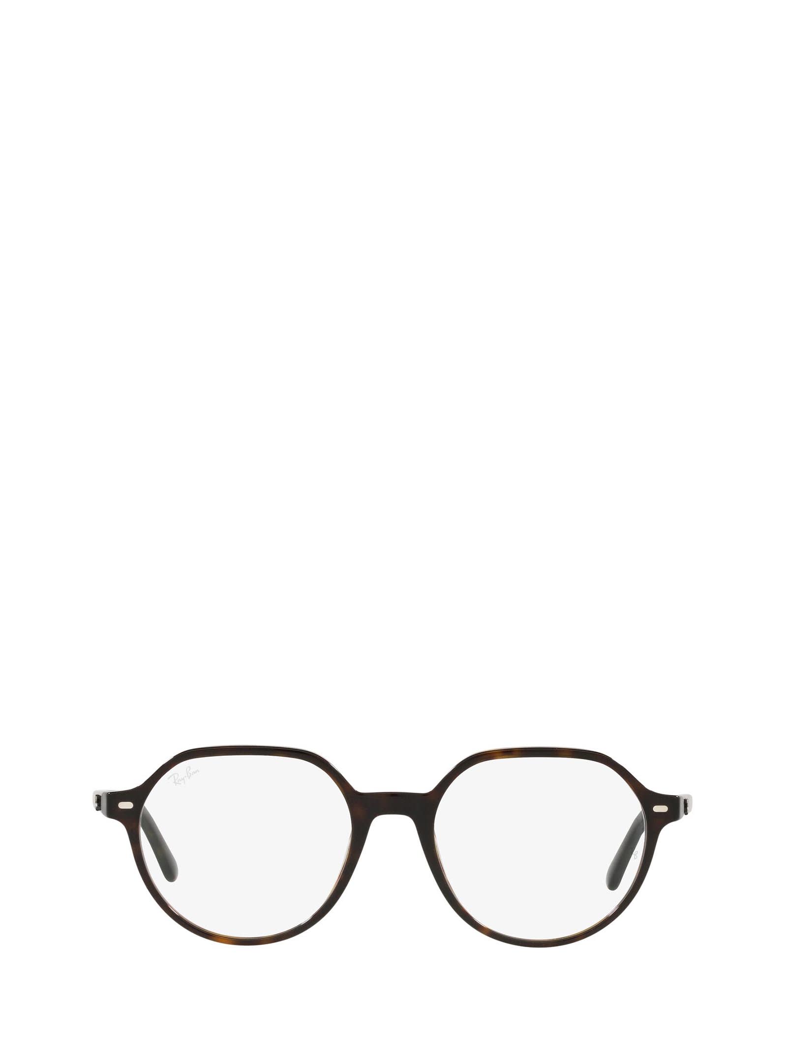 Ray Ban Rx5395 Thalia Acetate Square-shape Glasses In Havana