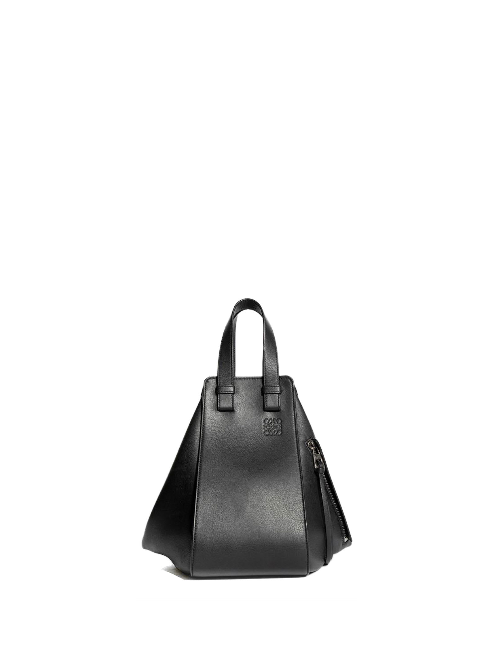 Loewe Calfskin Hammock Shoulder Bag In Black