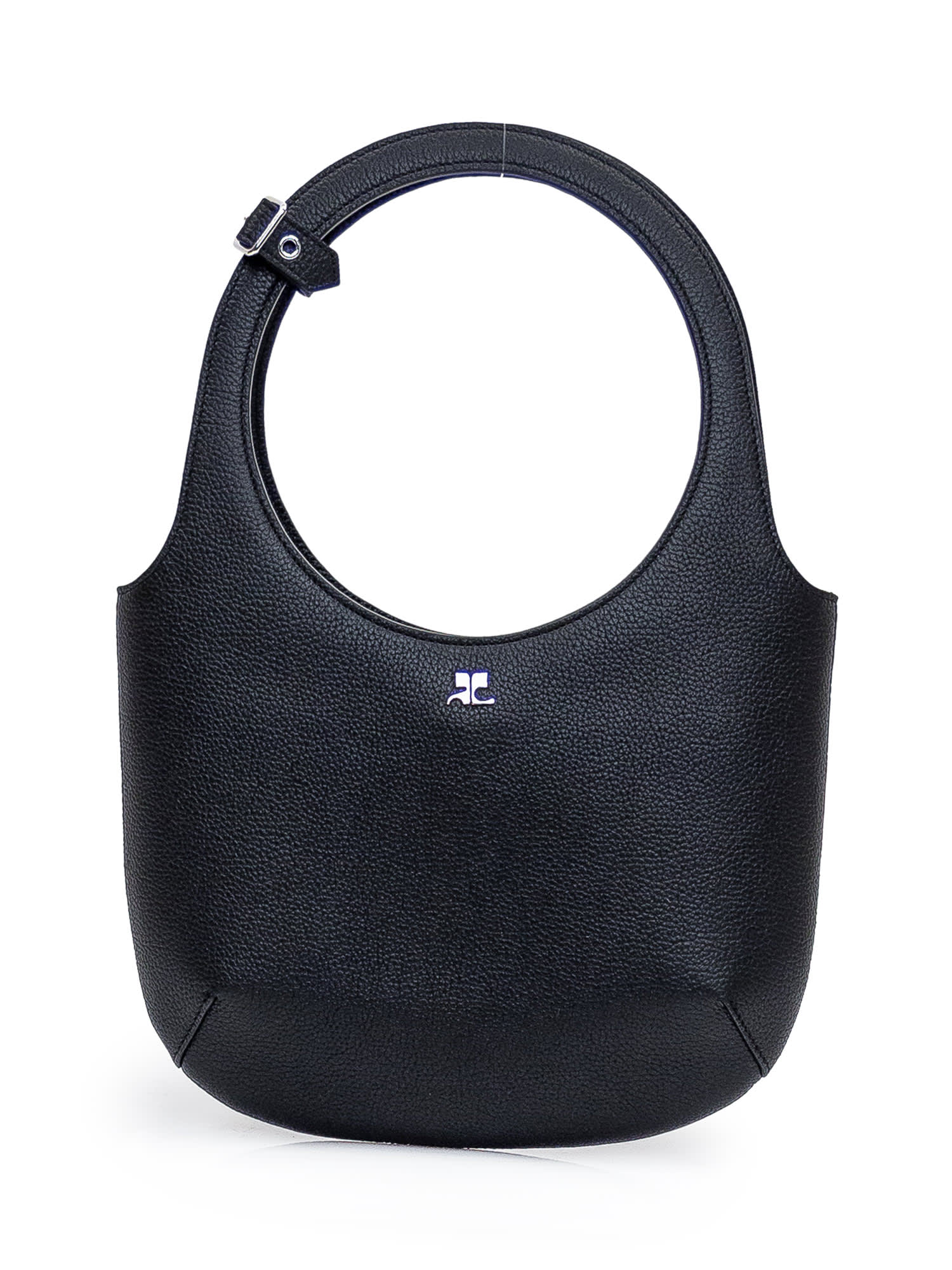 Shop Courrèges Leather Bag In Black