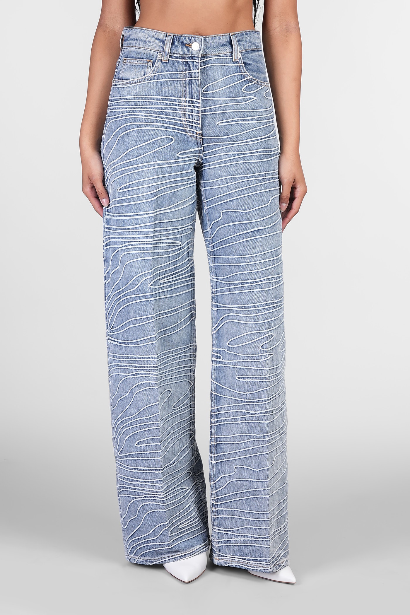 Volcy Jeans In Blue Cotton