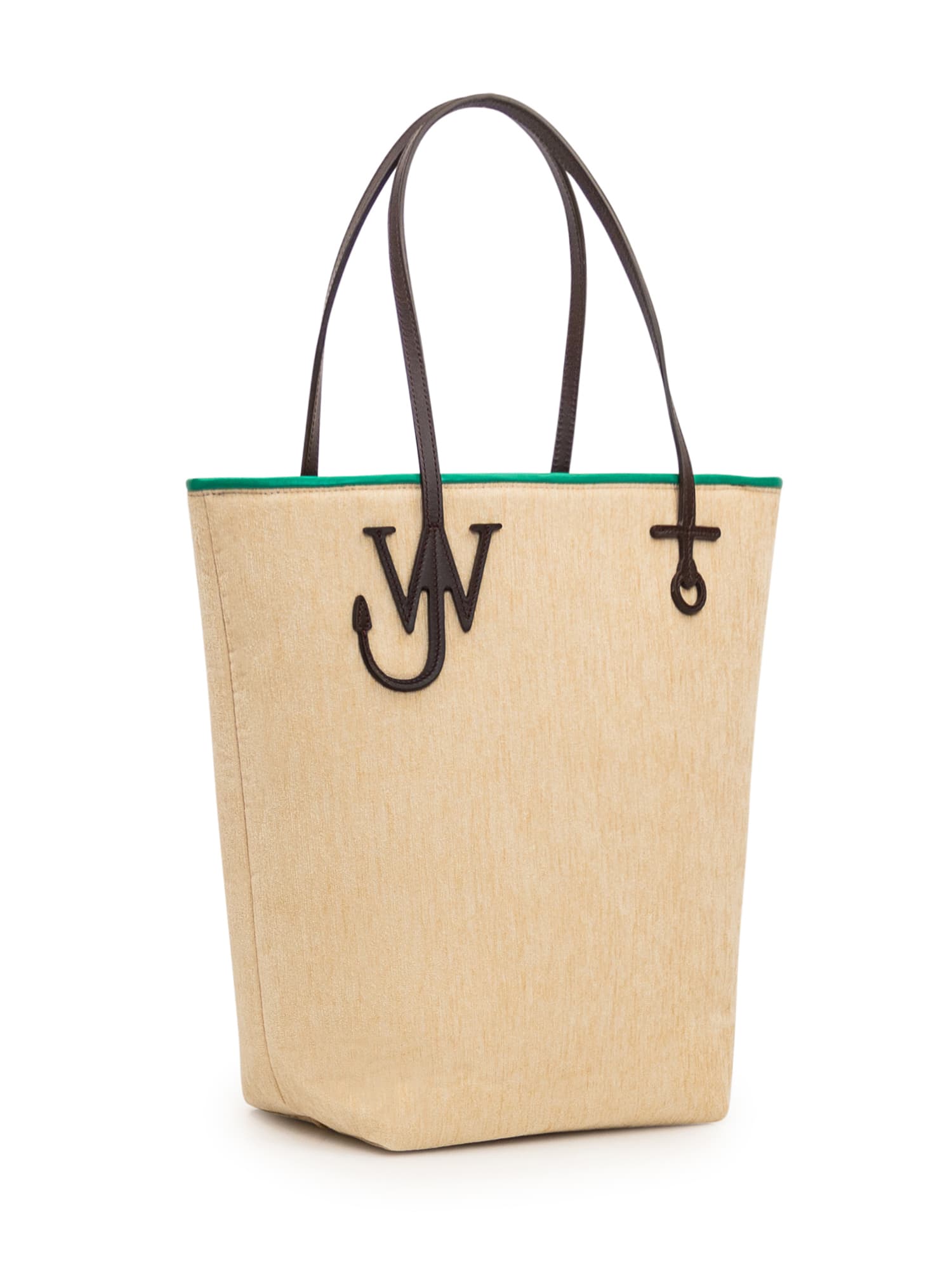 Shop Jw Anderson Tall Anchor Tote Bag In Beige