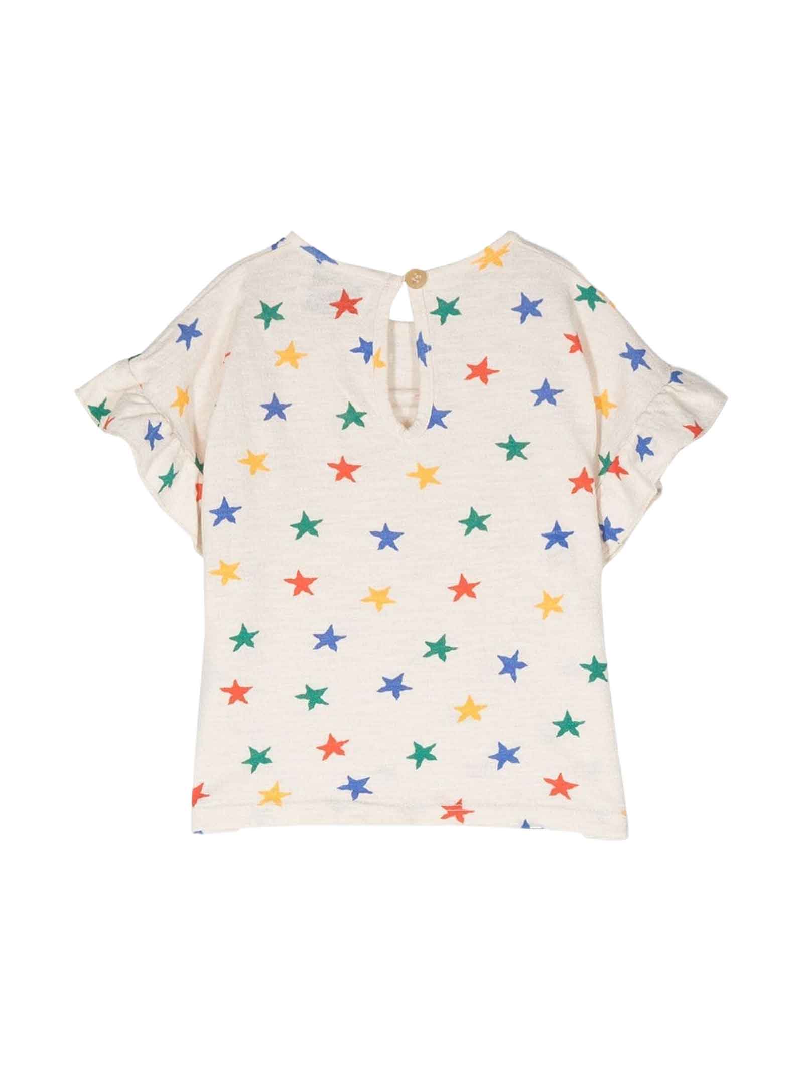 Bobo Choses Beige T-shirt Baby Unisex In Beige/multicolor