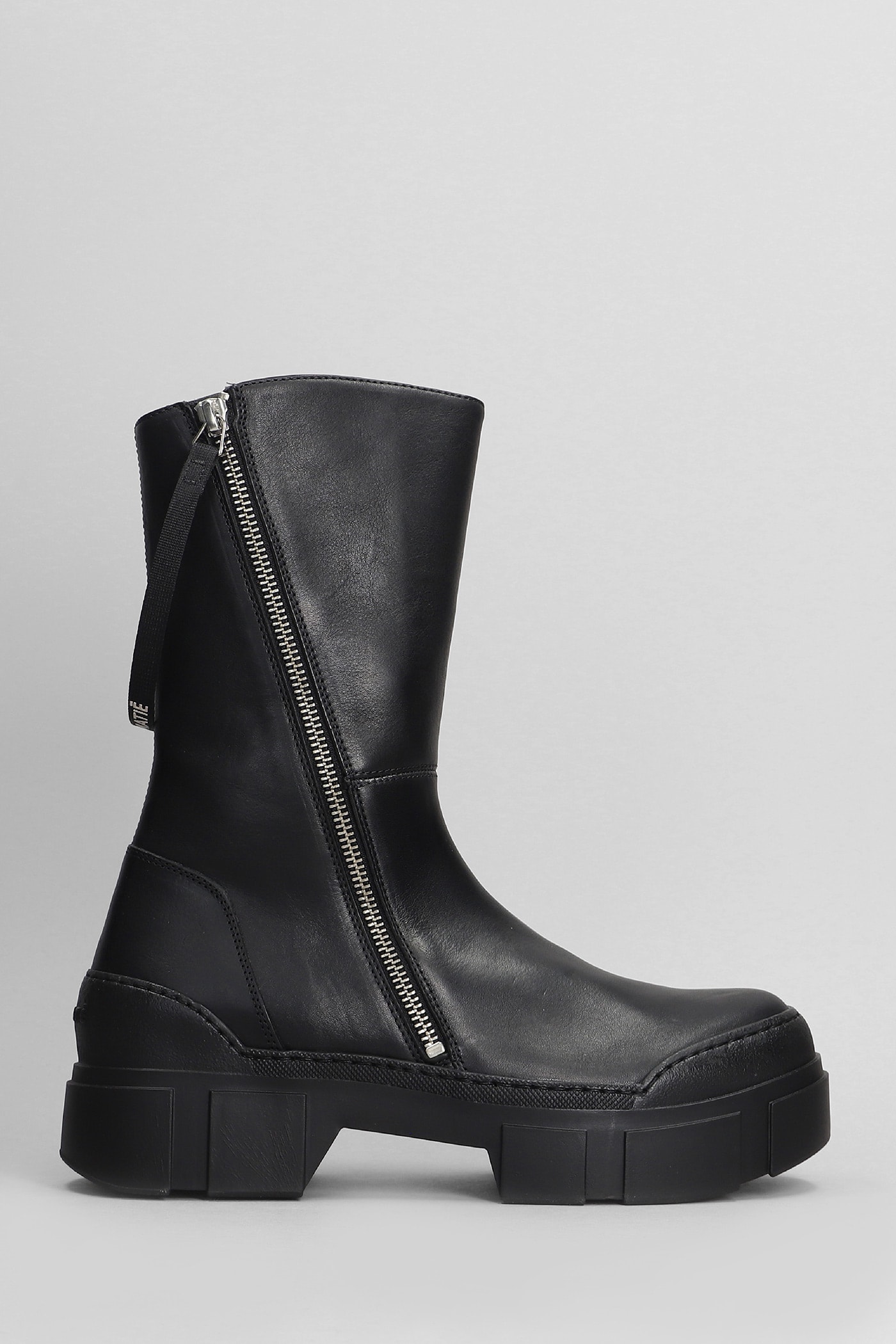 Shop Vic Matie Gospel High Heels Ankle Boots In Black Leather