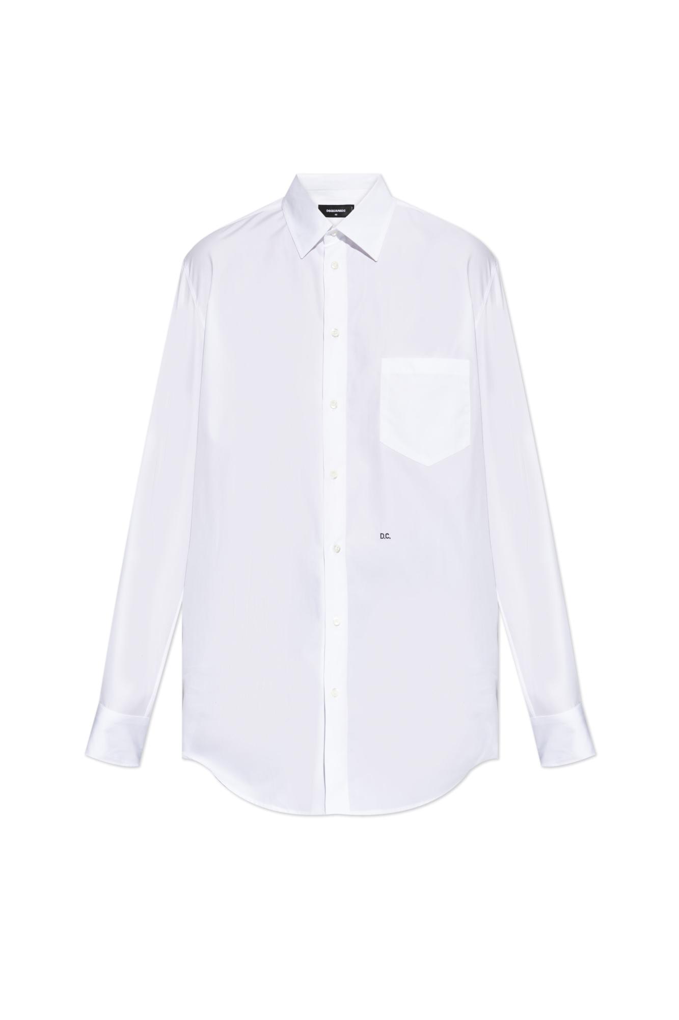 Dsquared2 Maxi Dean Shirt In White