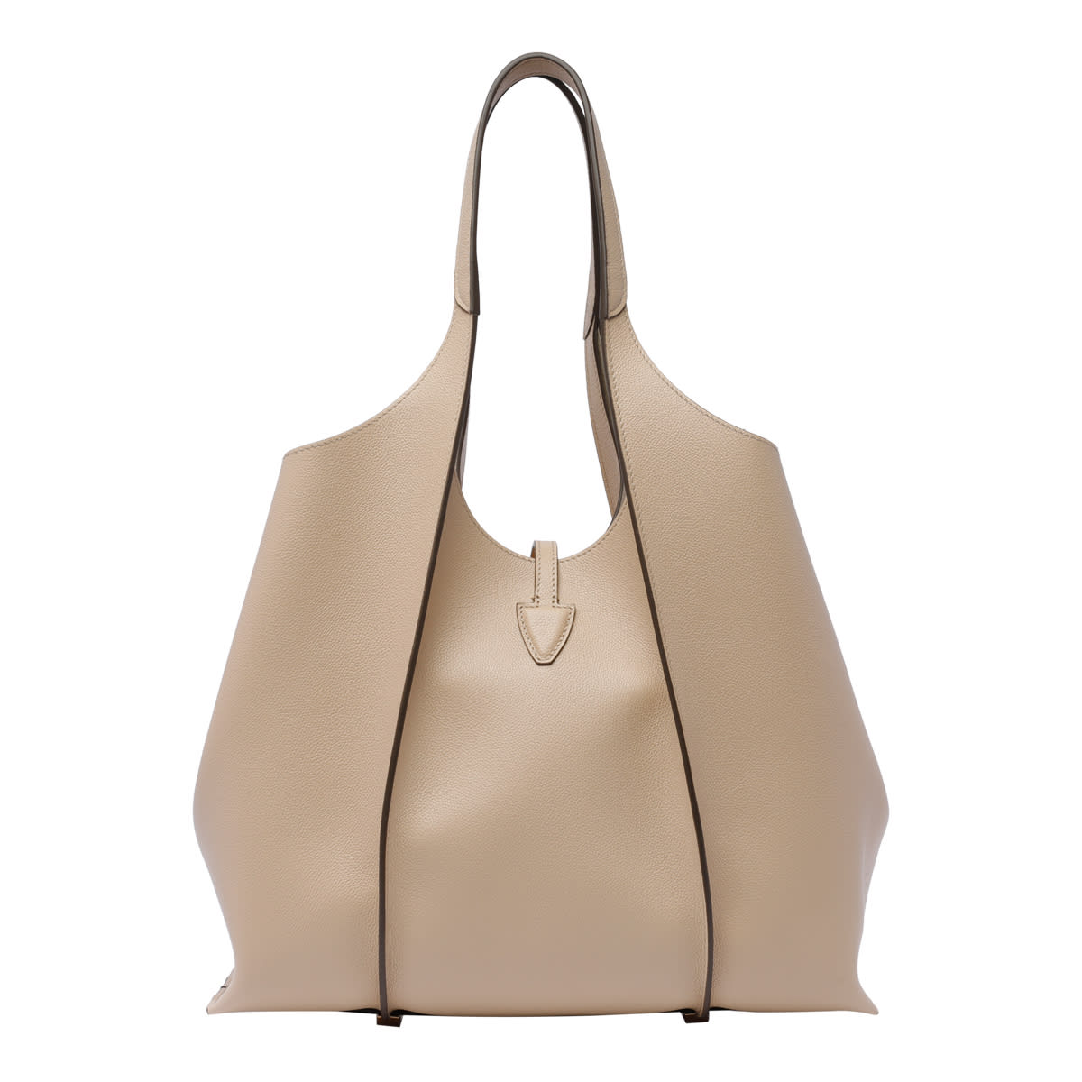 Shop Tod's Medium T-timeless Shoulder Bag In Beige