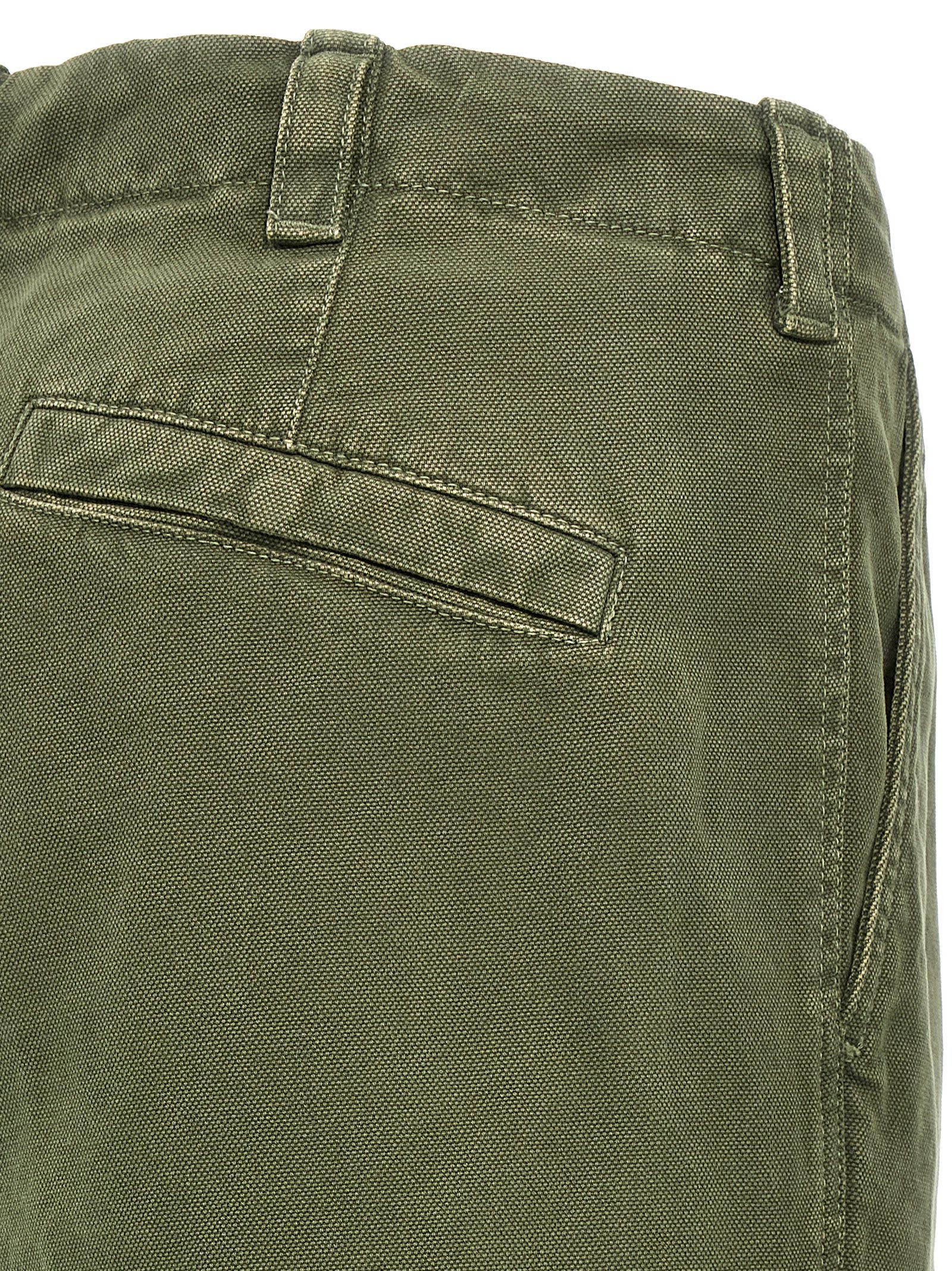 Shop Stone Island Logo Patch Cargo Pants In Non Definito