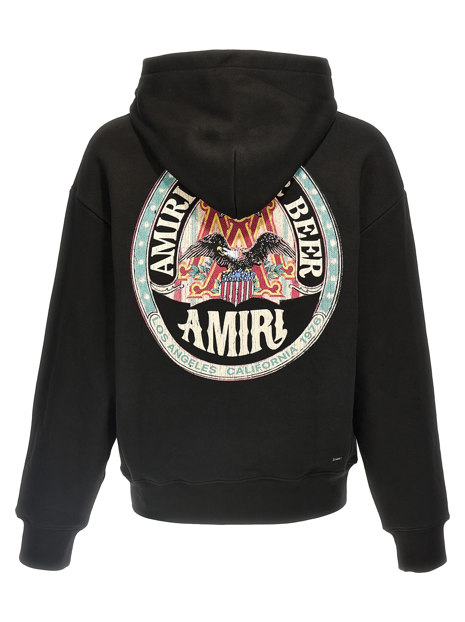 トップス amiri logo-print pouch-pocket hoodie AMIRI logo-print Cotton Hoodie | White | FARFETCH