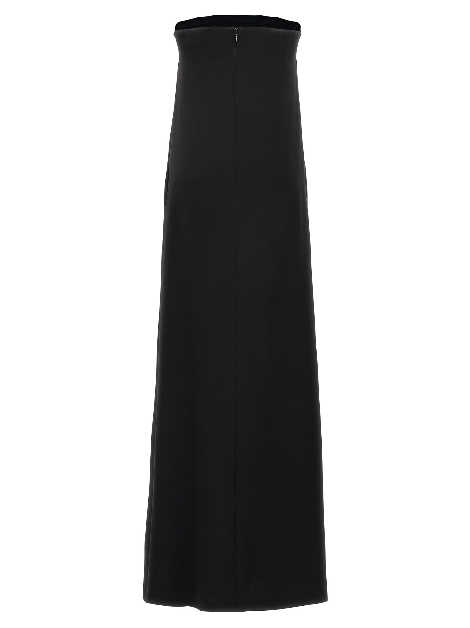 Shop Armarium Alia Long Dress In Black