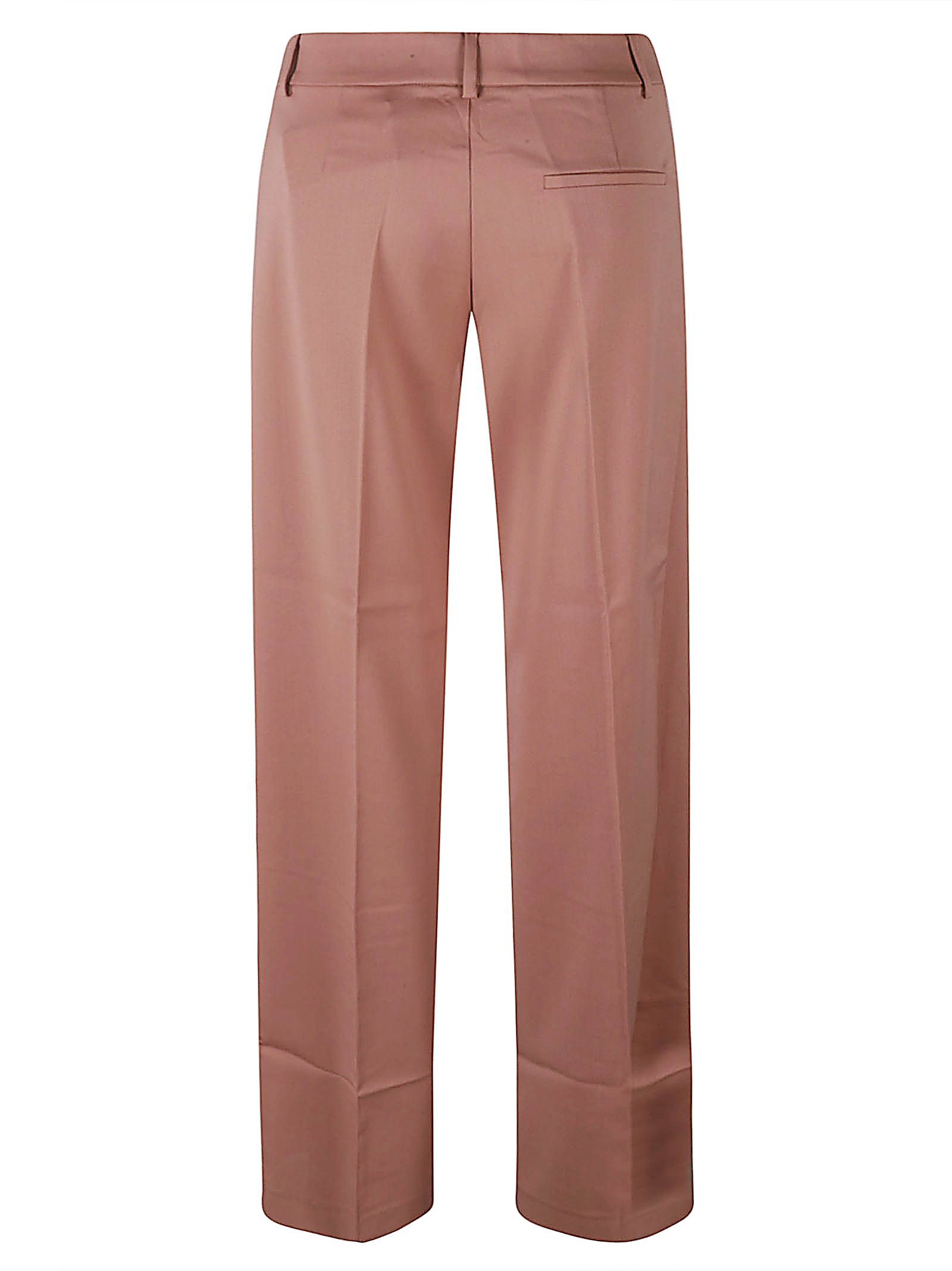 The Andamane Wide-leg Trousers With Front Pleats And Belt Loops