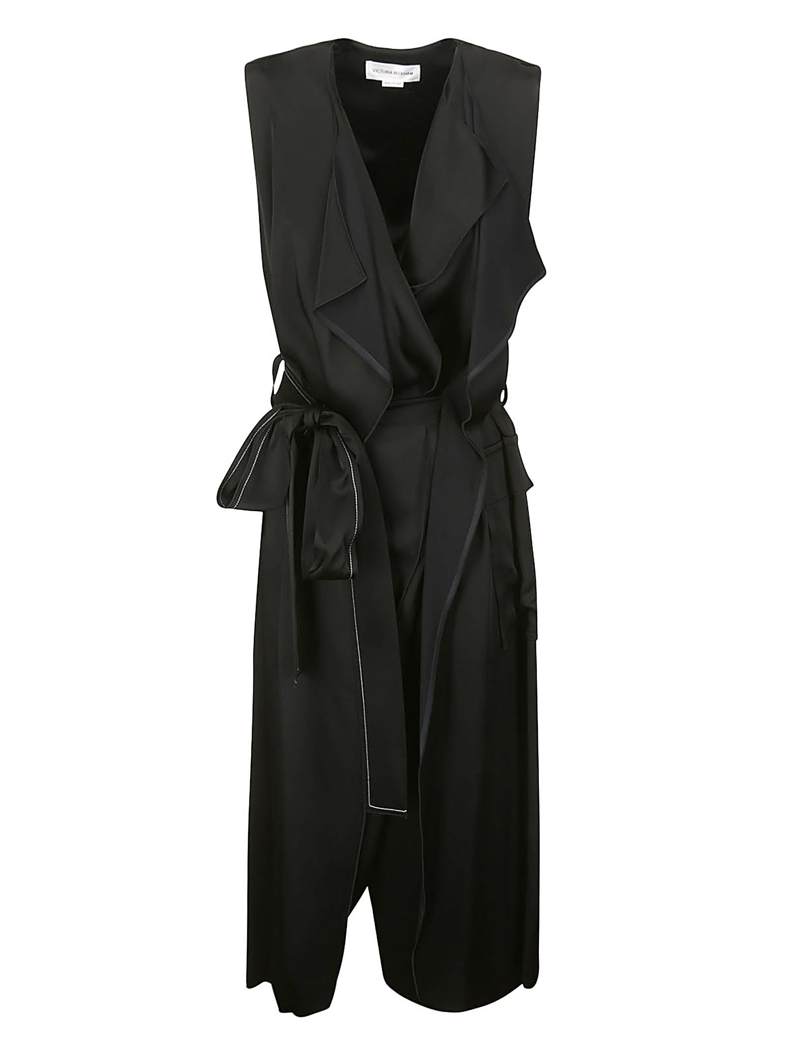 Shop Victoria Beckham Trench Dress In Black