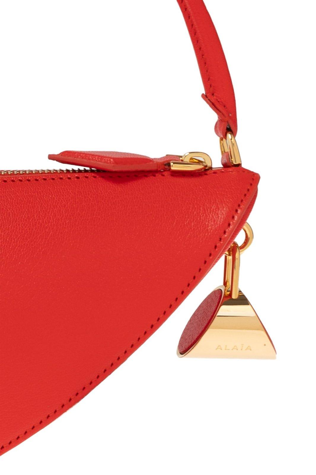 Shop Alaïa Le Demi-coeur Bag In Red