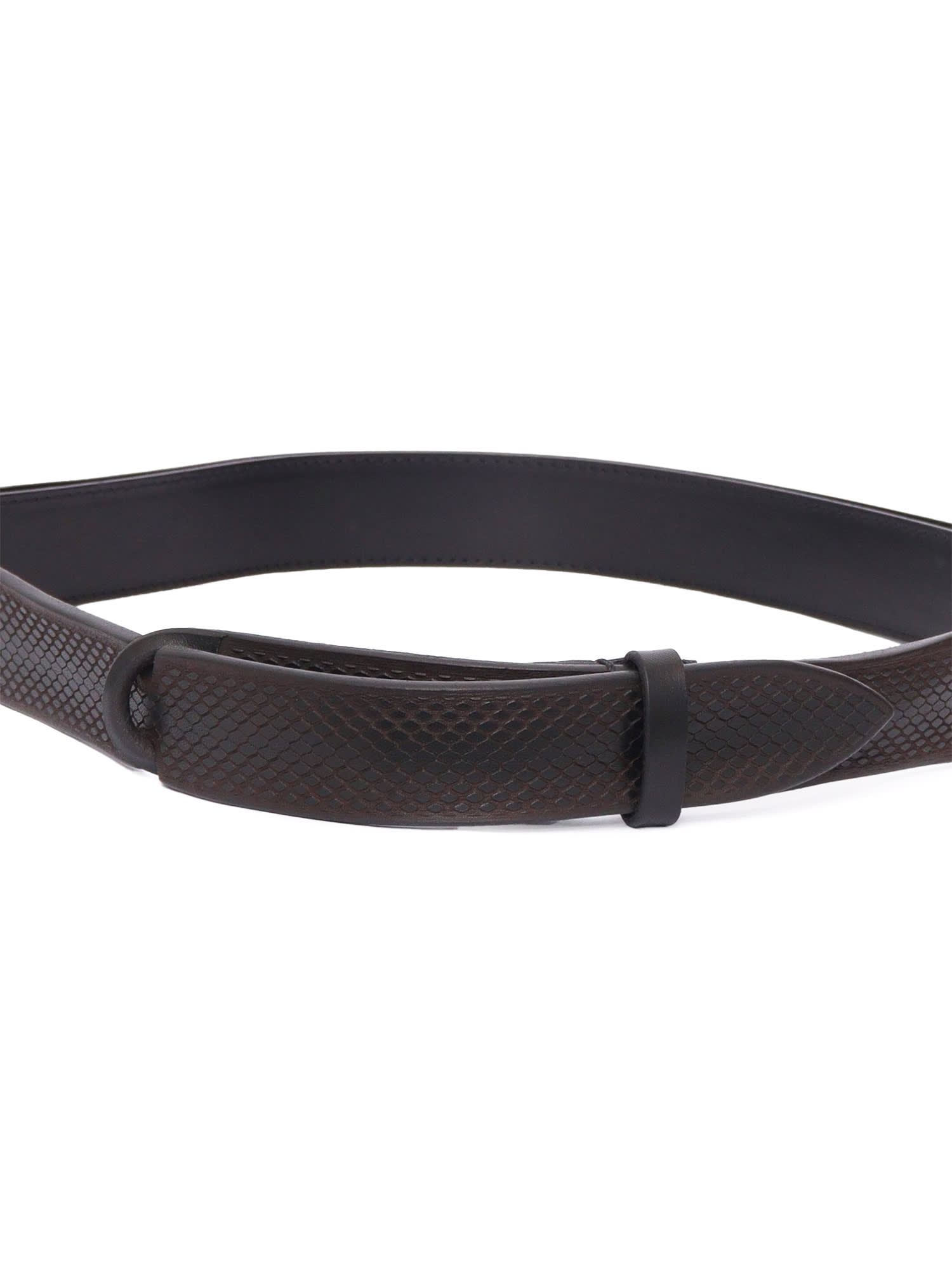 Orciani Textured Belt In Brown