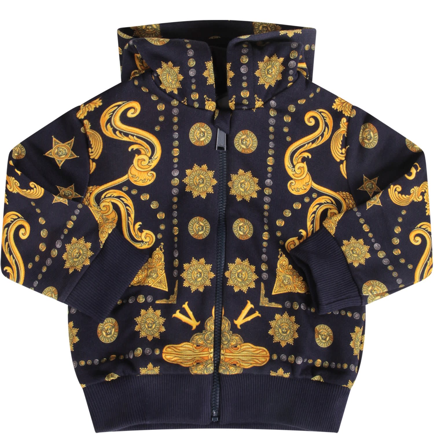 versace sweatshirt gold