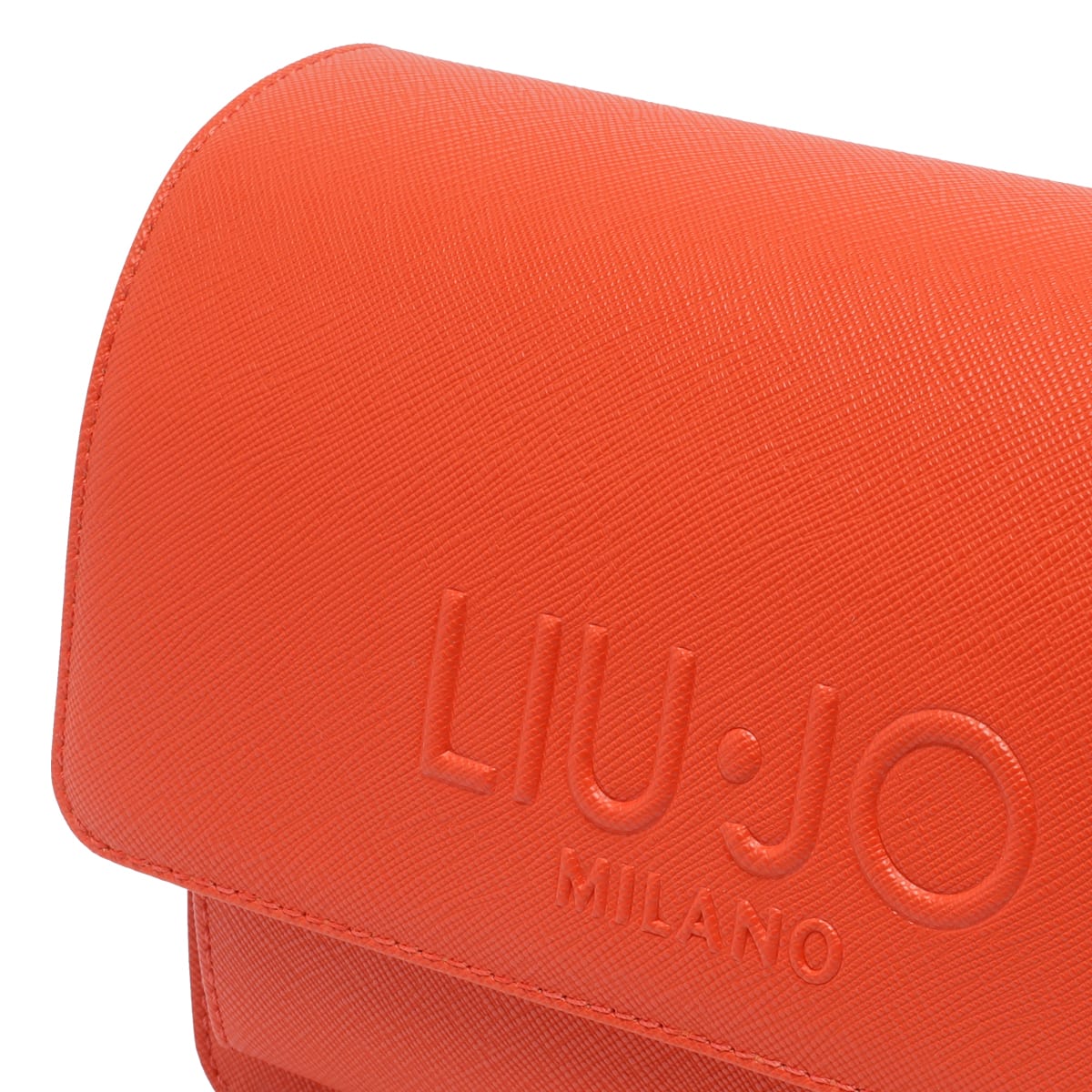 Liu •jo Crossbody Bag With External Pocket And Removable Strap In Orange