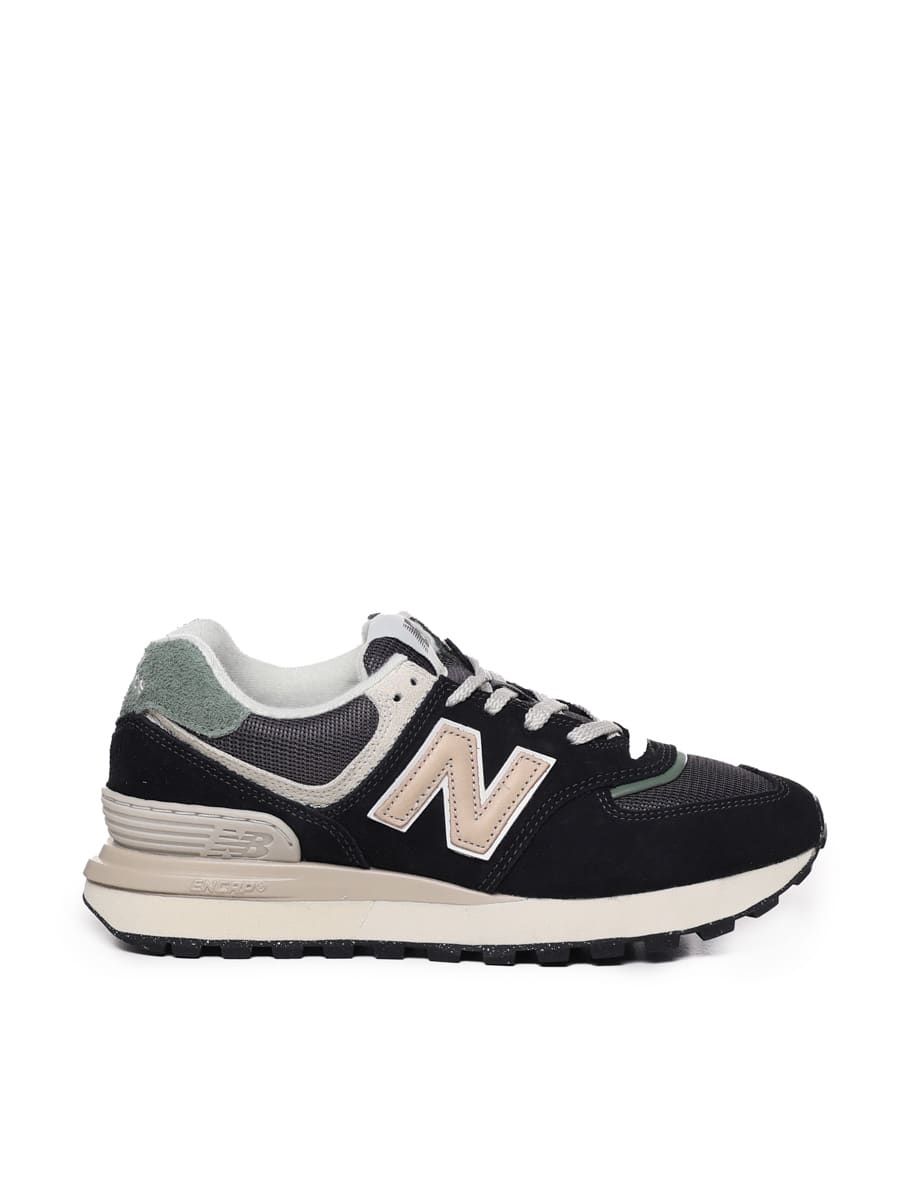 Shop New Balance Sneakers 574 In Black