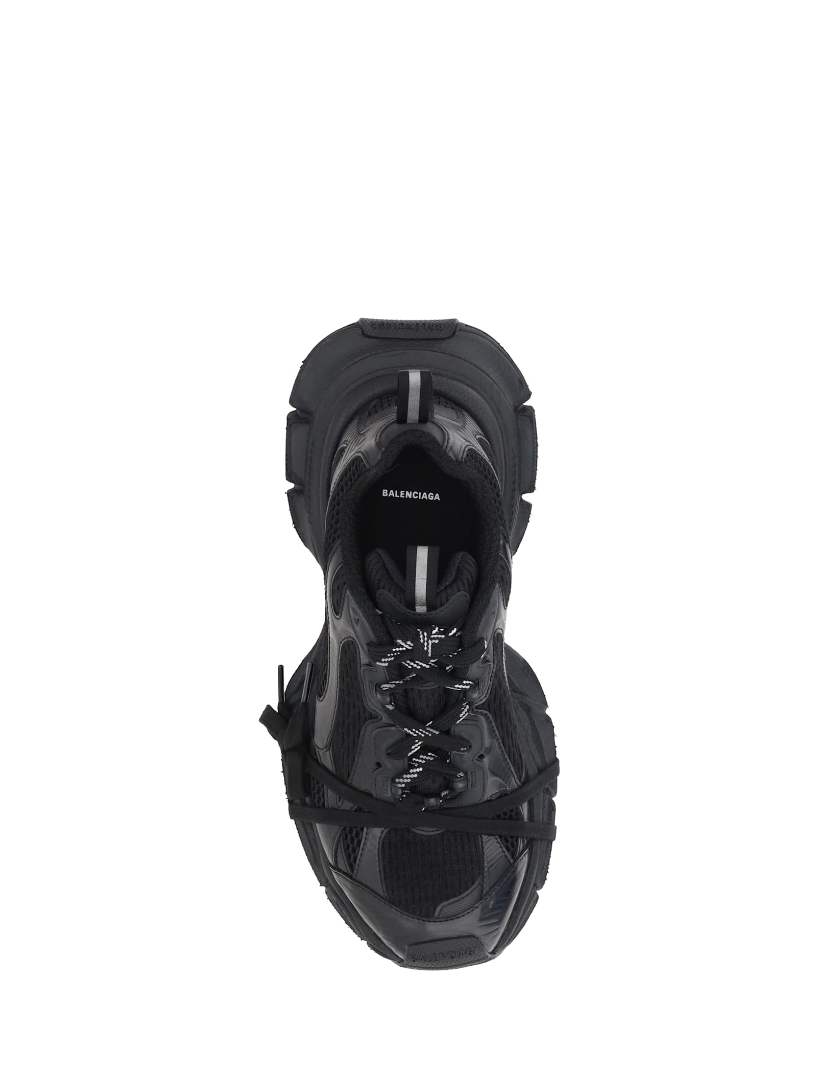 Balenciaga Men Black Mesh And Polyurethane 3xl Sneakers In Black