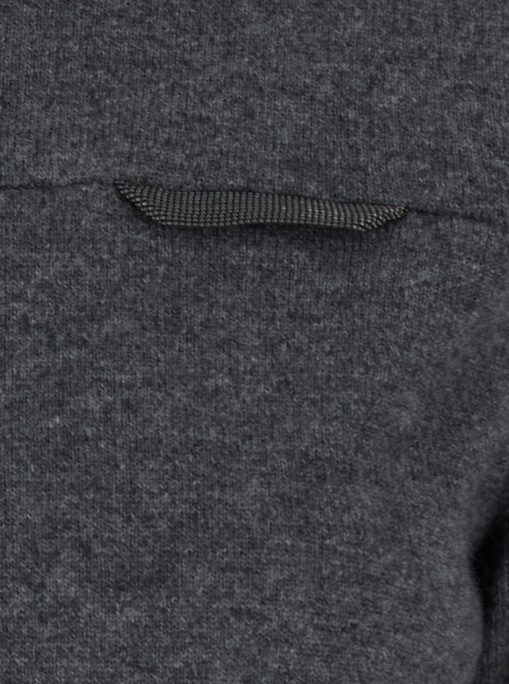 Brunello Cucinelli Grey Sweater With Mock Neck And Monil Detail On The Front In Cashmere Woman