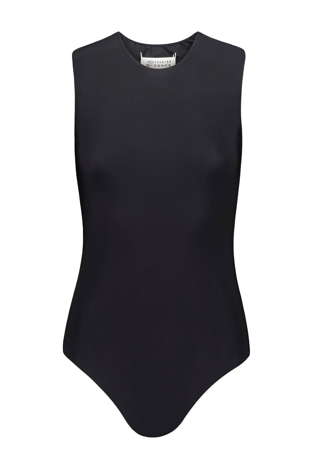 Maison Margiela Stretch-jersey Sleeveless Bodysui In Black